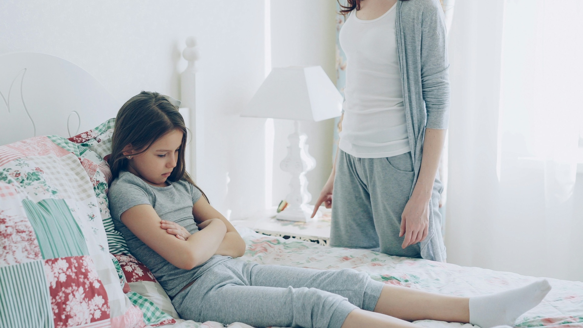 12. Elle réagit mal quand elle n'obtient pas ce qu'elle veut.