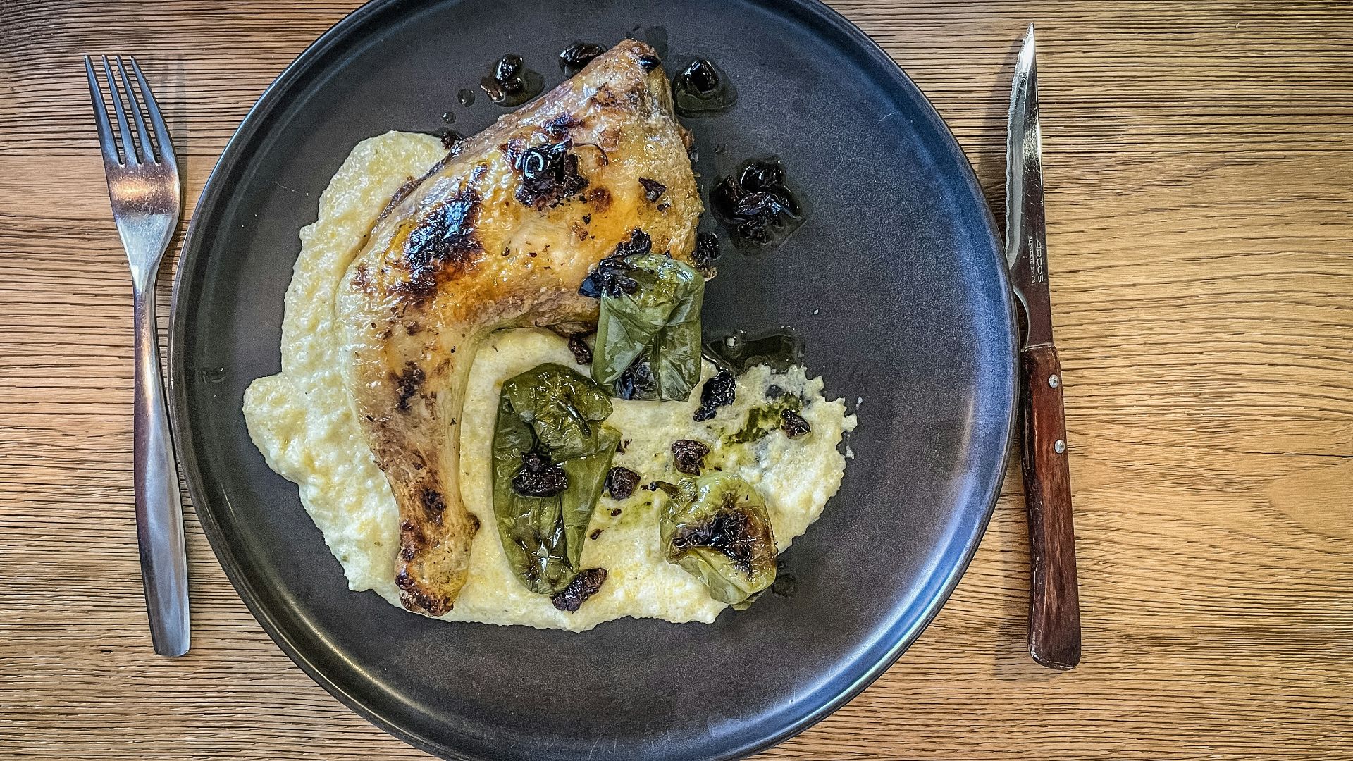 19. Poulet à la crème sur purée de pommes de terre