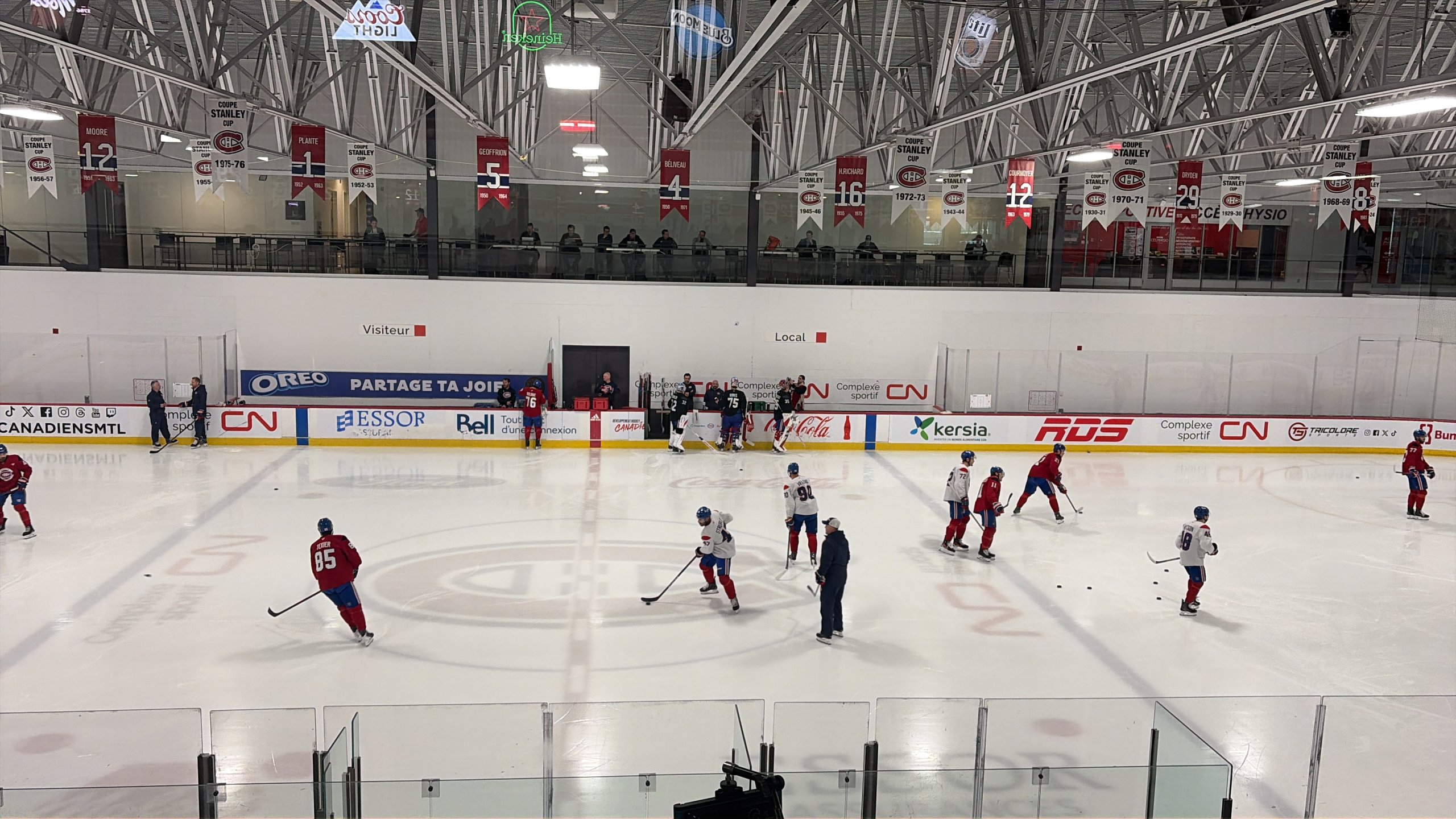 Three key players were missing from practice (following yesterday’s uncertainty surrounding Martin St-Louis)