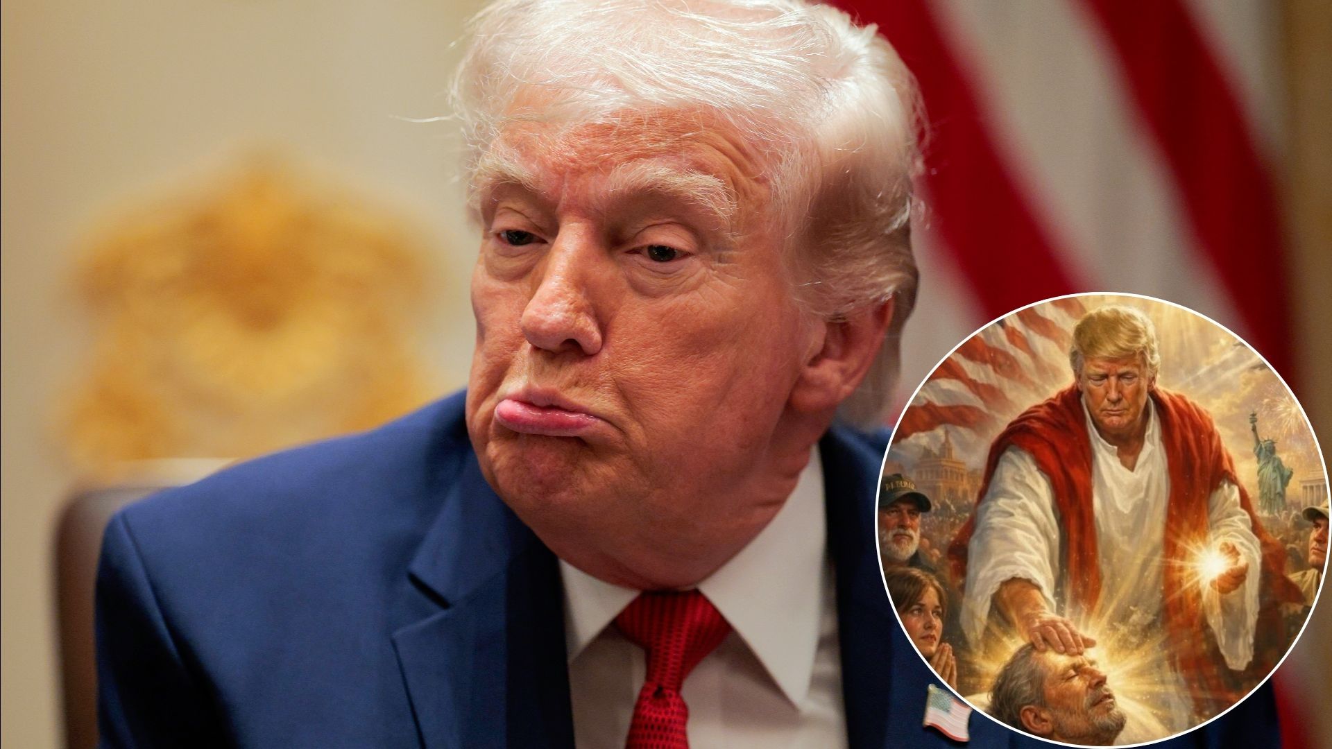 Trump Posts Photo Depicting Himself as Jesus, Then Deletes It After Backlash