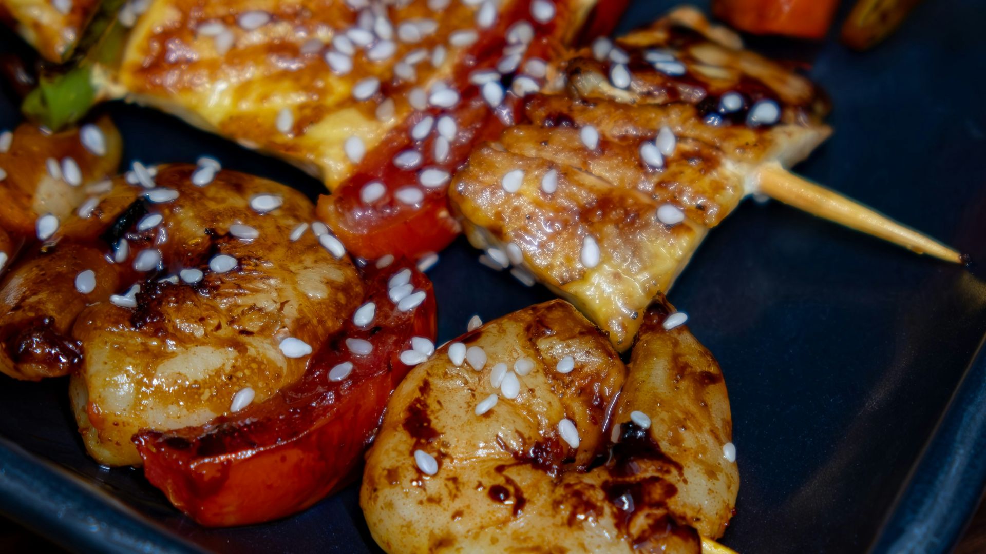 10. Brochettes de crevettes grillées