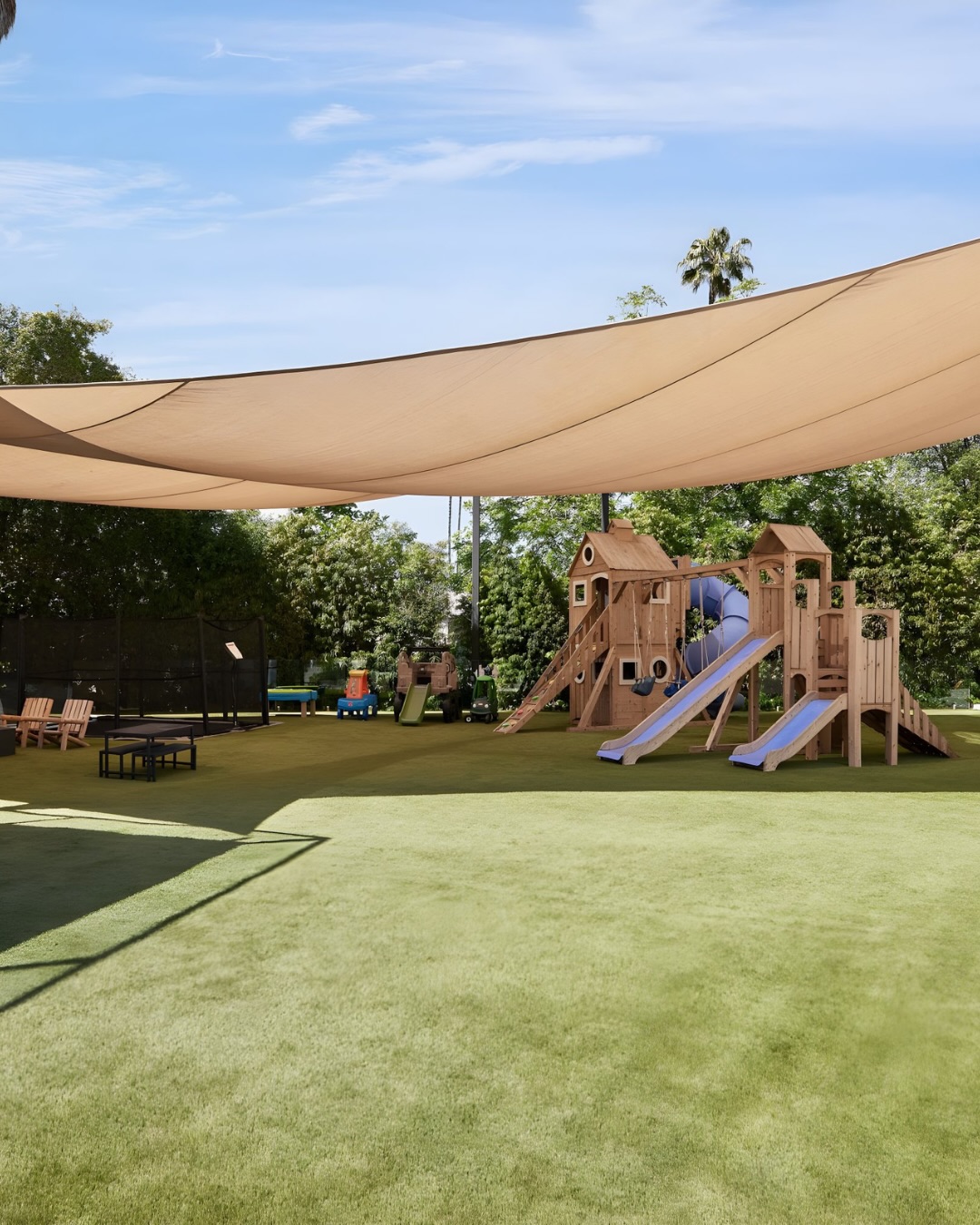 The outdoor playground