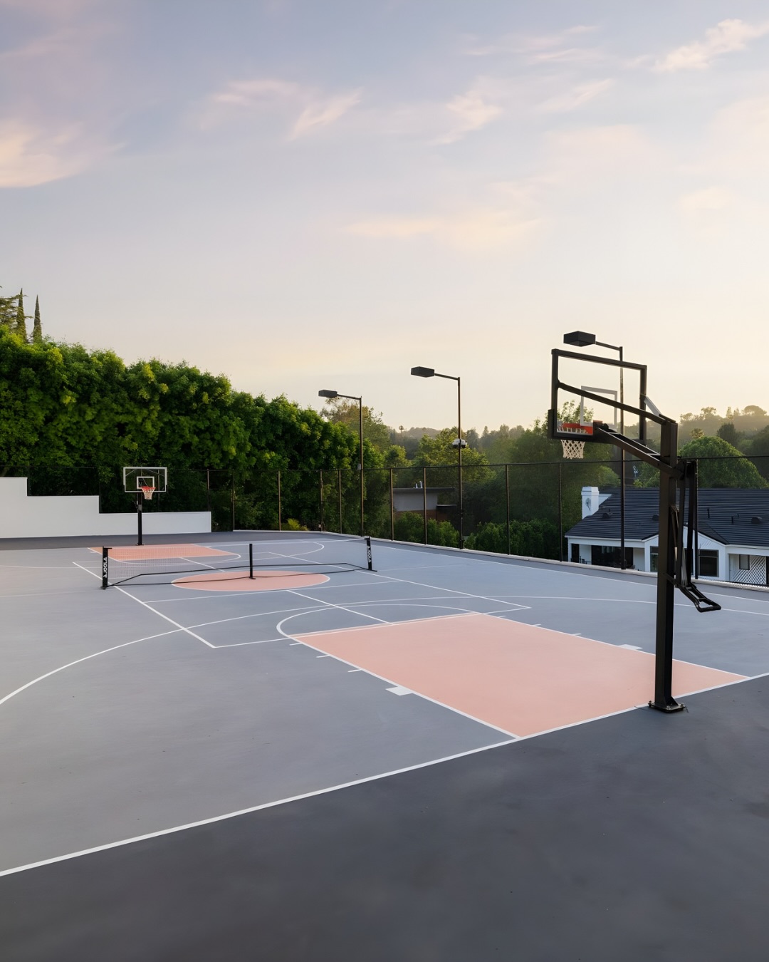 The basketball court