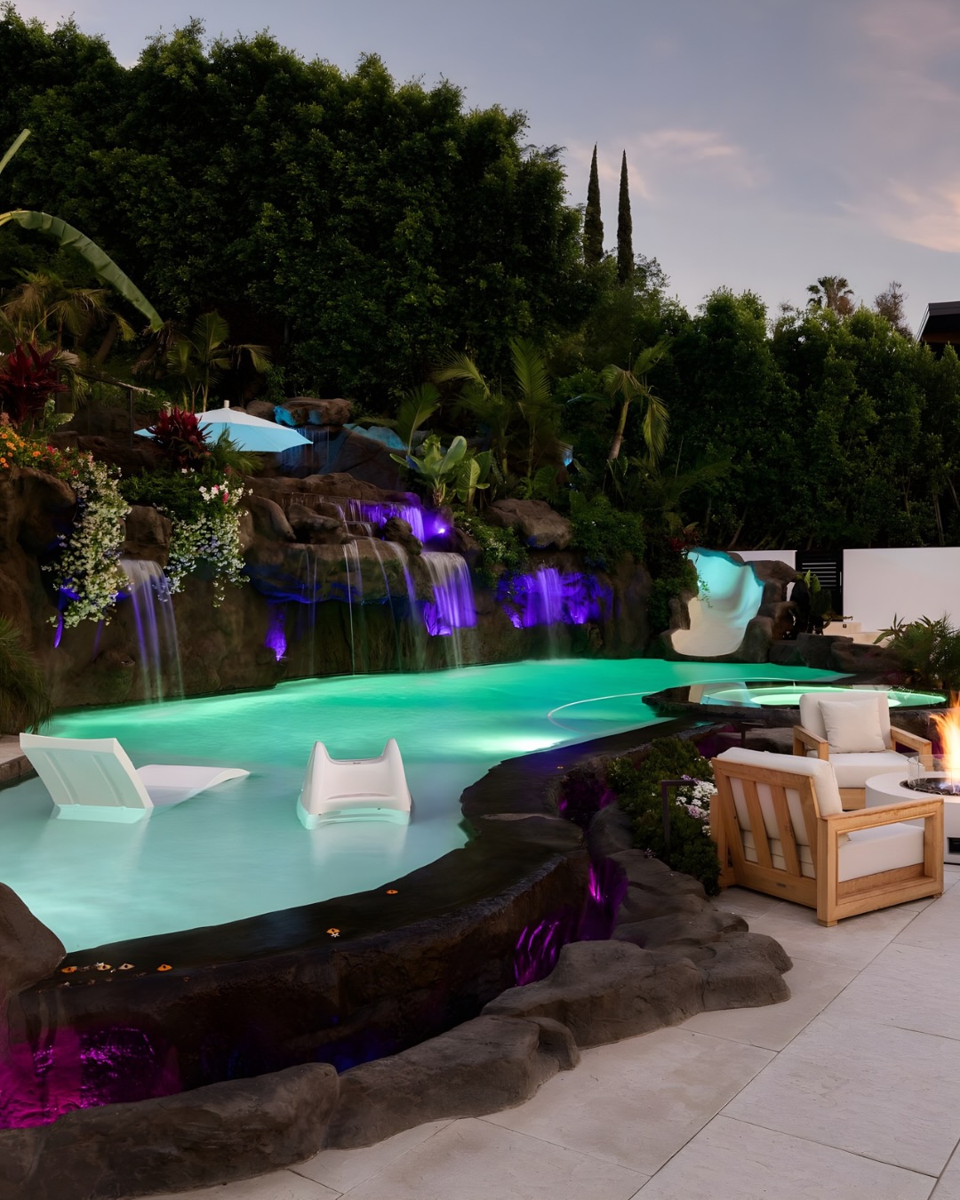 The terrace