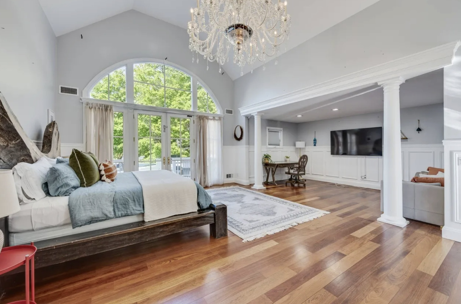The master bedroom