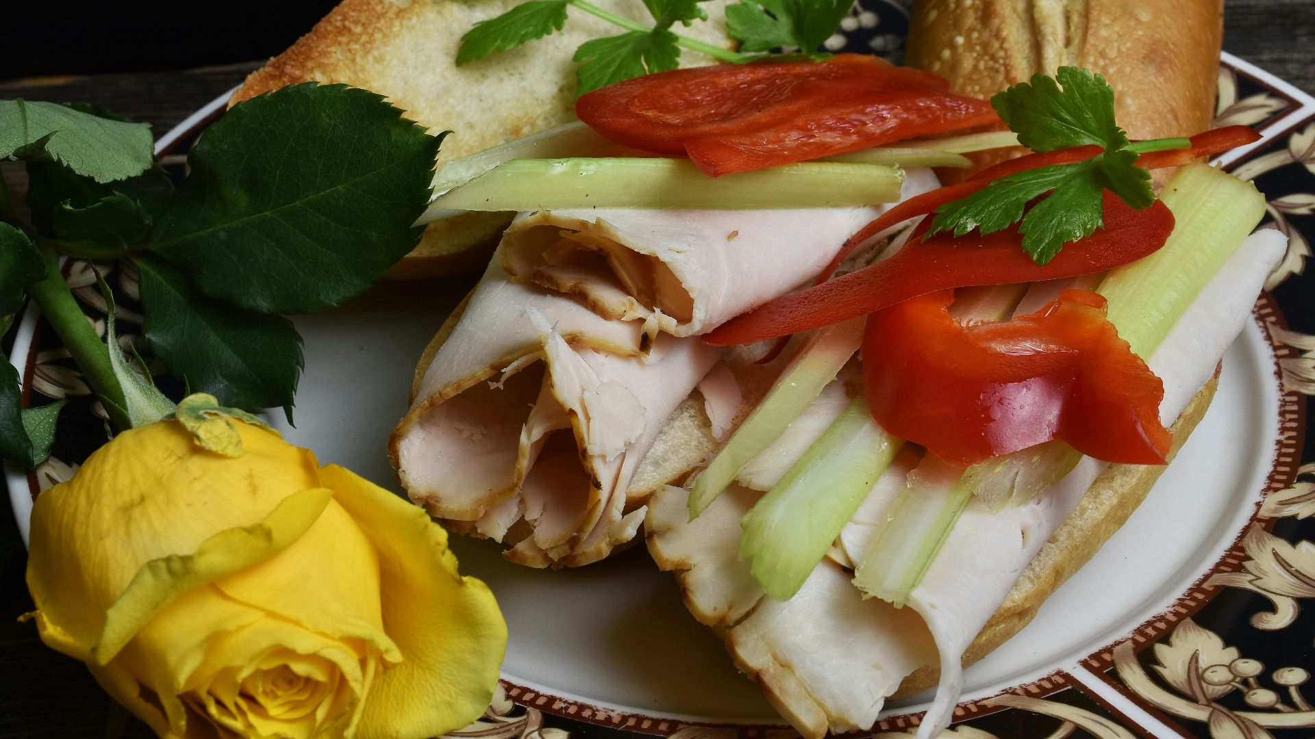 2. Assiette pique-nique à la dinde et au fromage