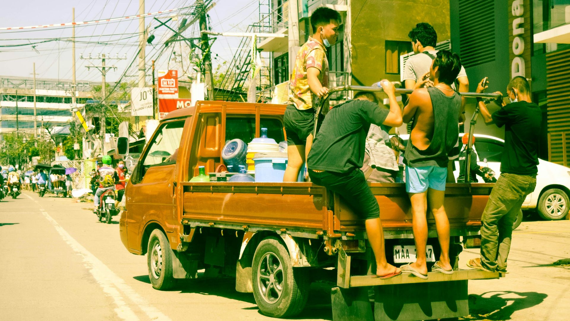 1. Voyager à l'arrière d'un pick-up