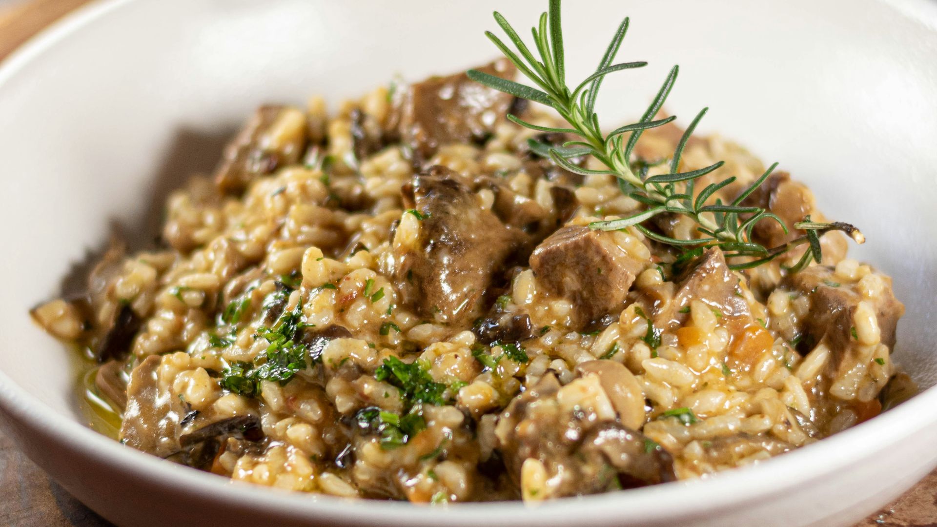 2. Risotto crémeux aux champignons