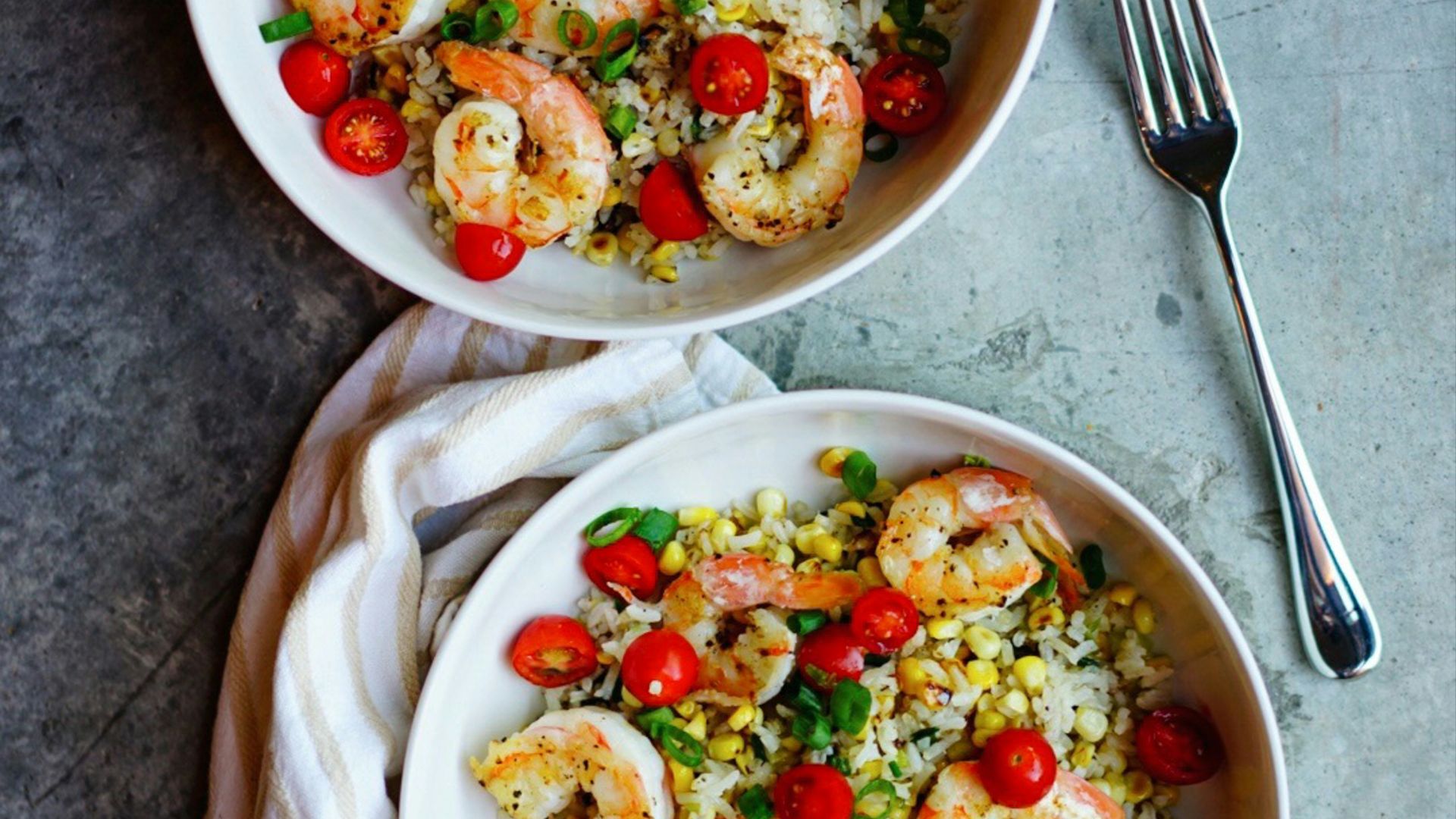 2. Bol de crevettes et de quinoa