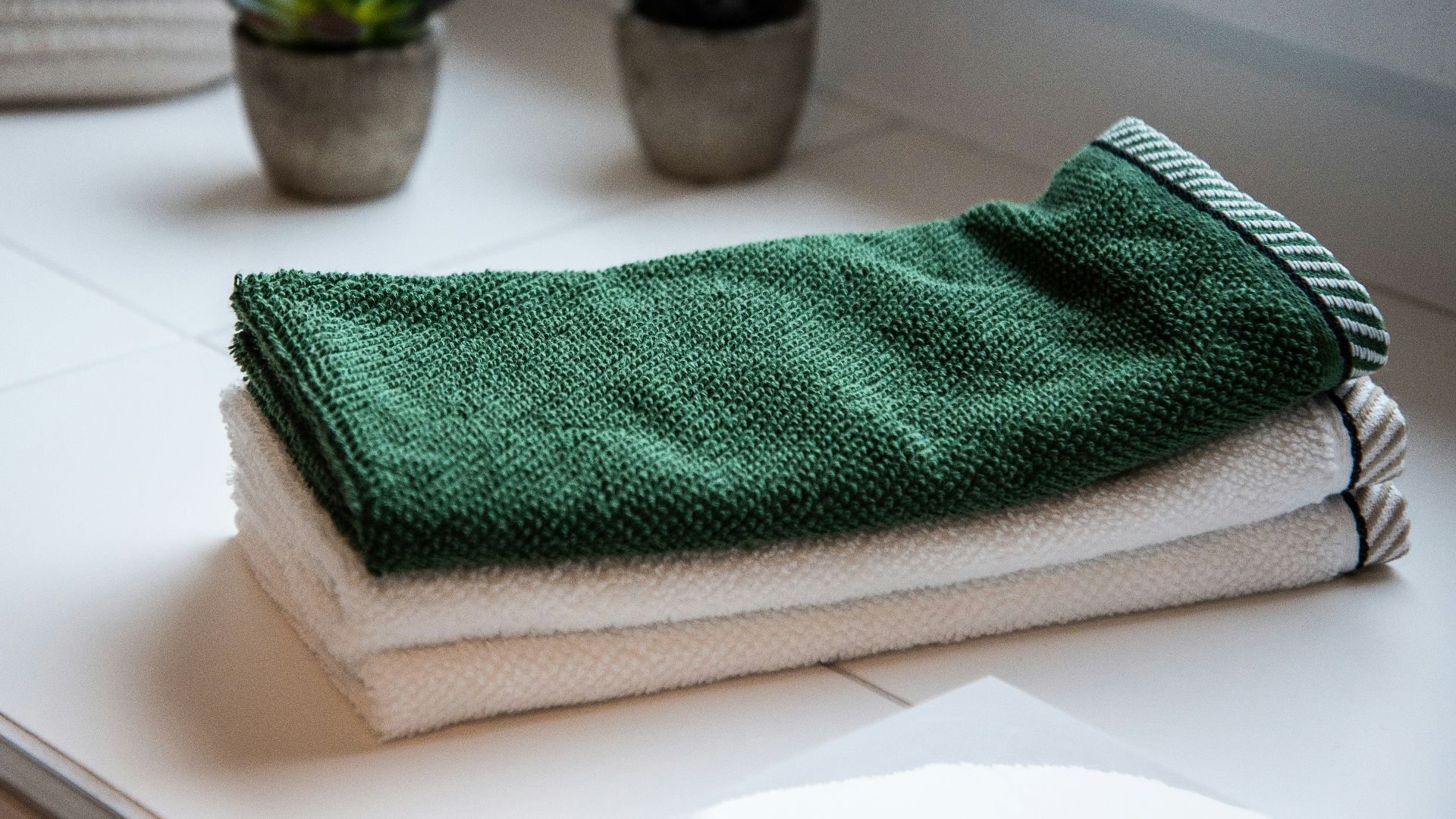 1. Serviettes de bain de qualité