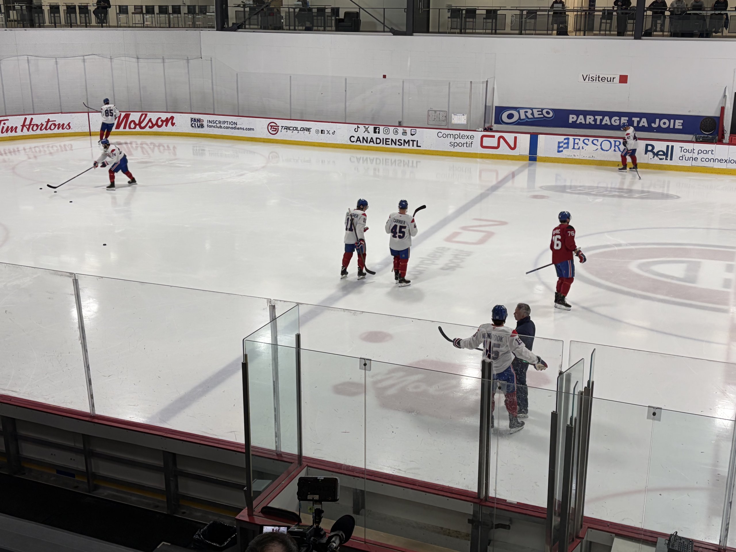 Jacob Fowler: one of three players absent from the Canadiens’ practice