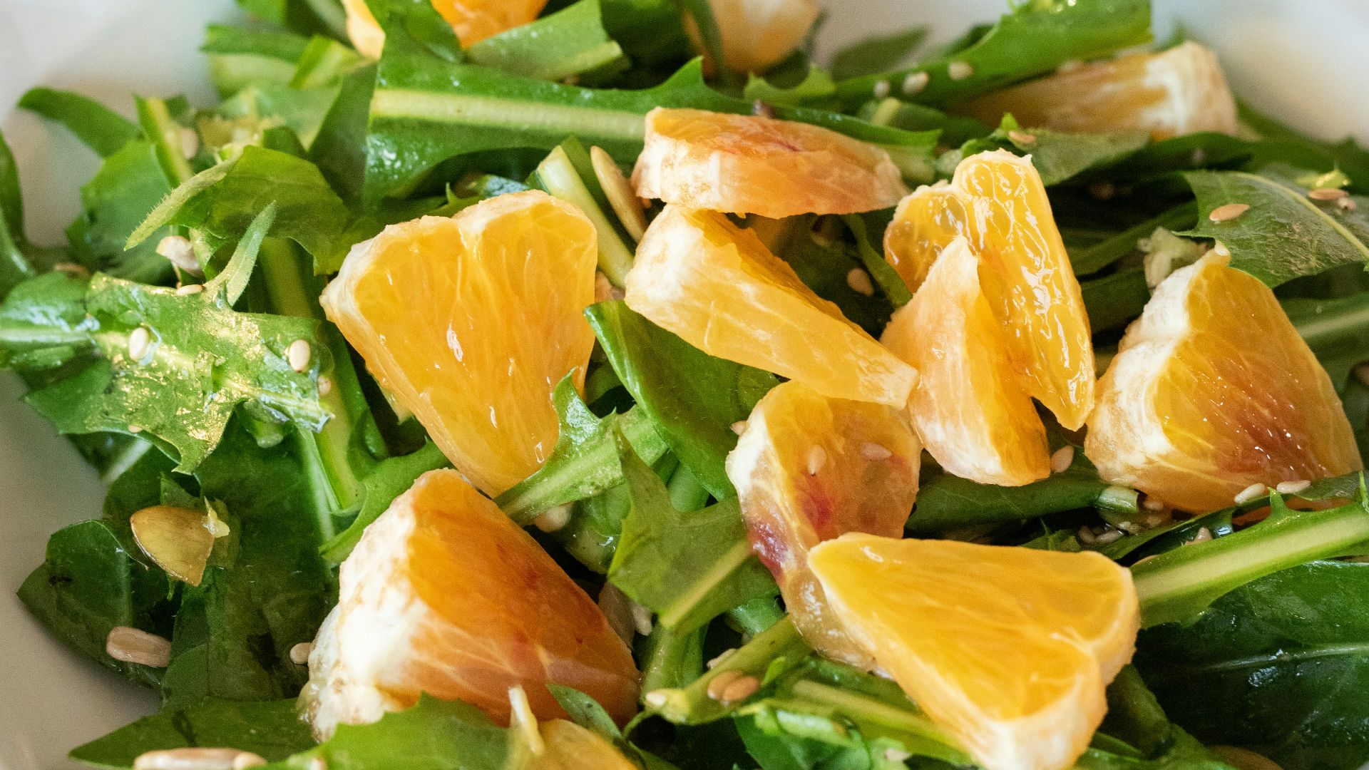 17. Salade de chou frisé et de mandarines