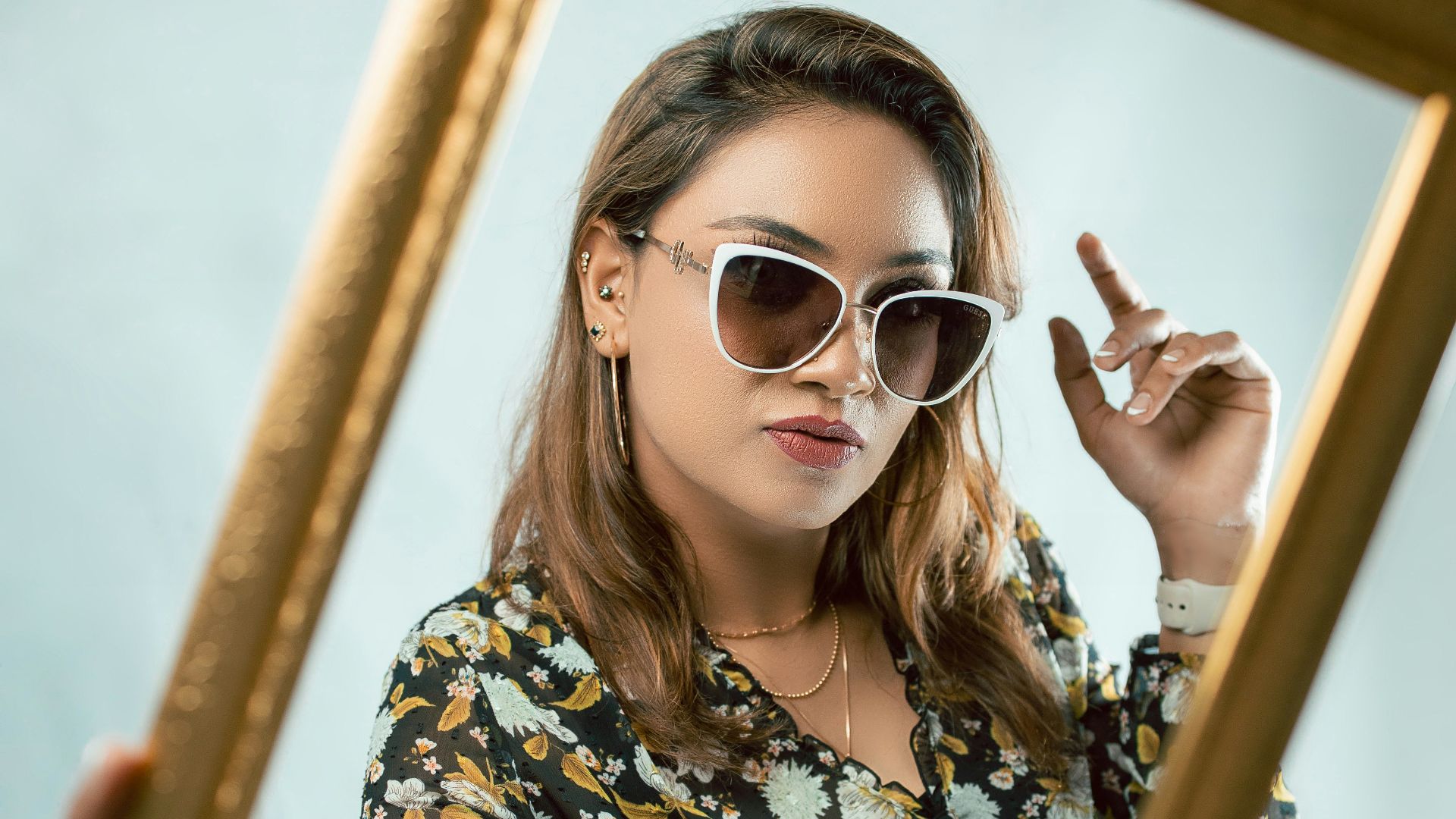 5. Lunettes glamour oversize