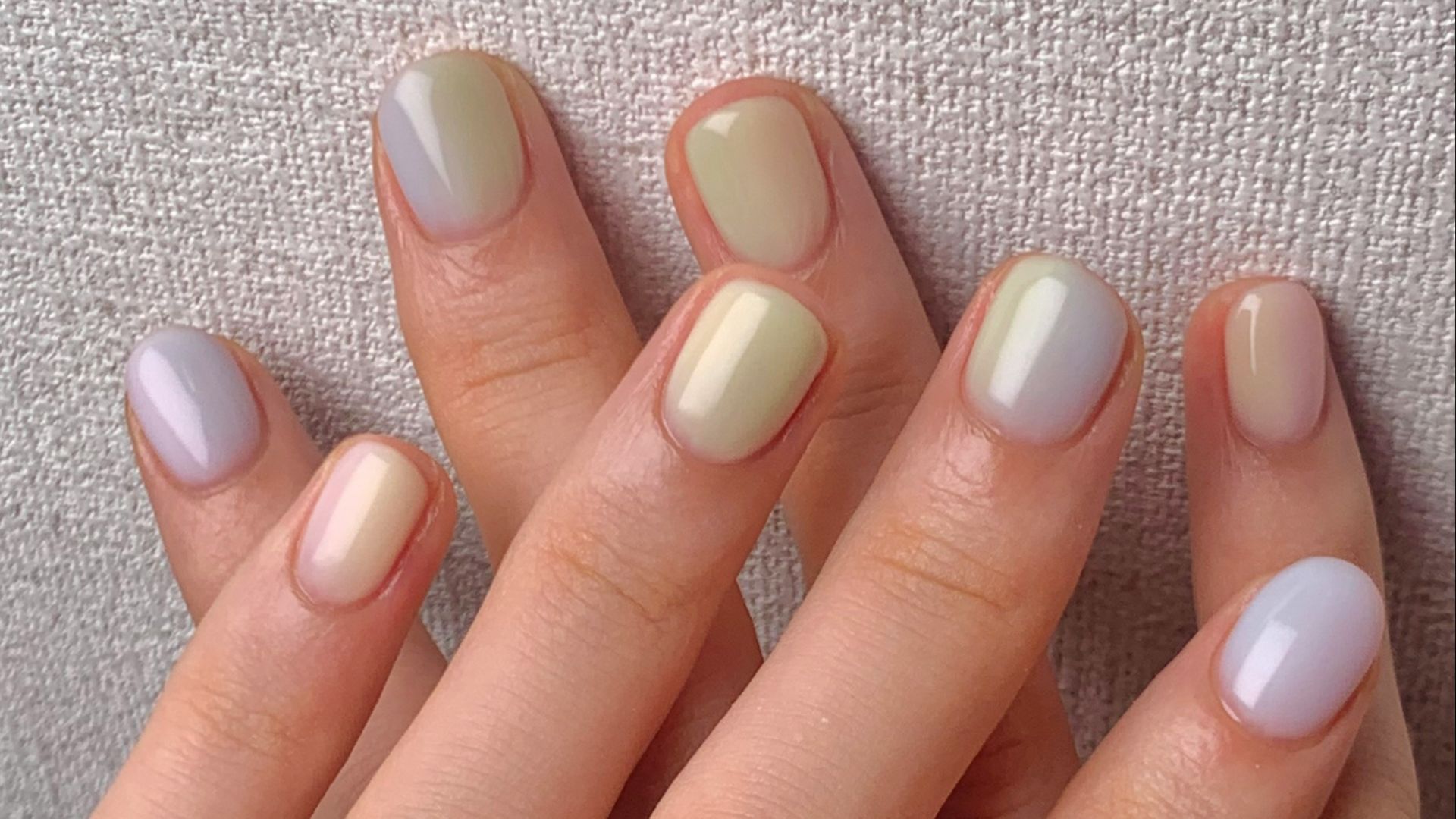7. Ombré avec un vernis classique