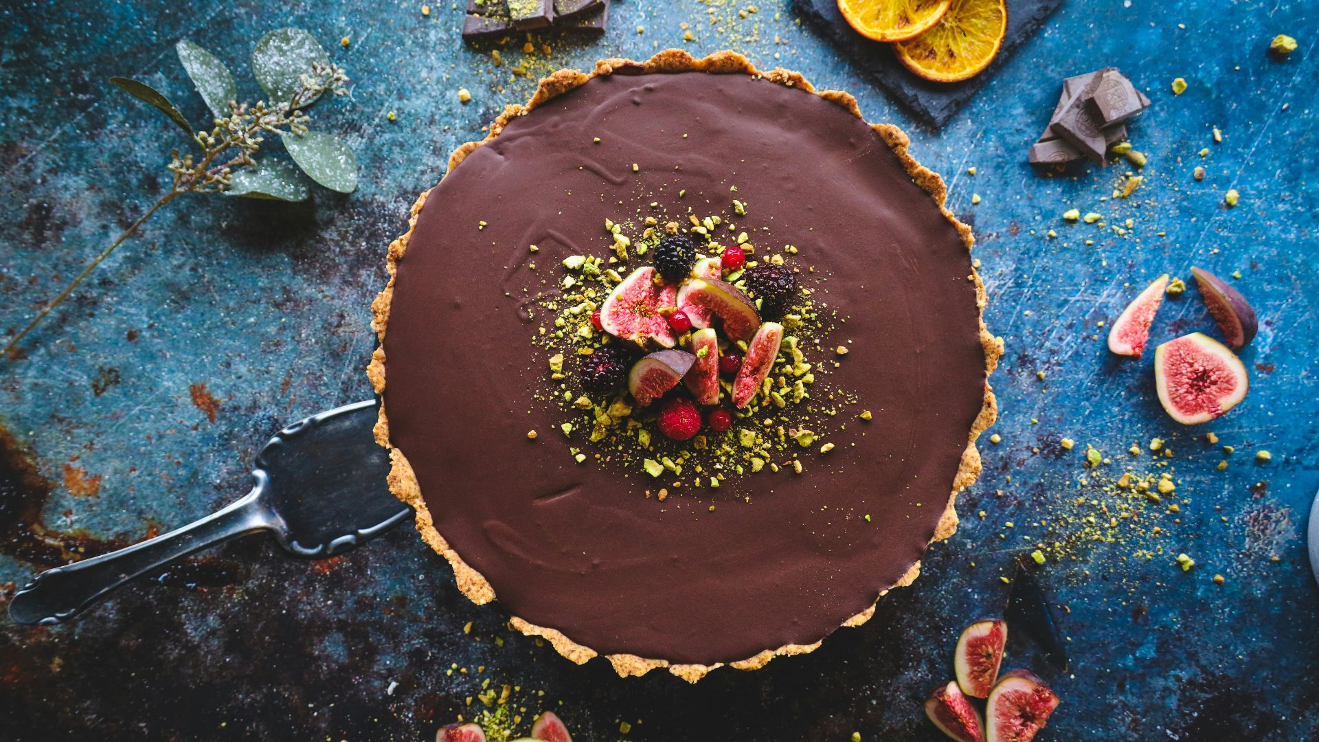 12. Tarte à la ganache au chocolat