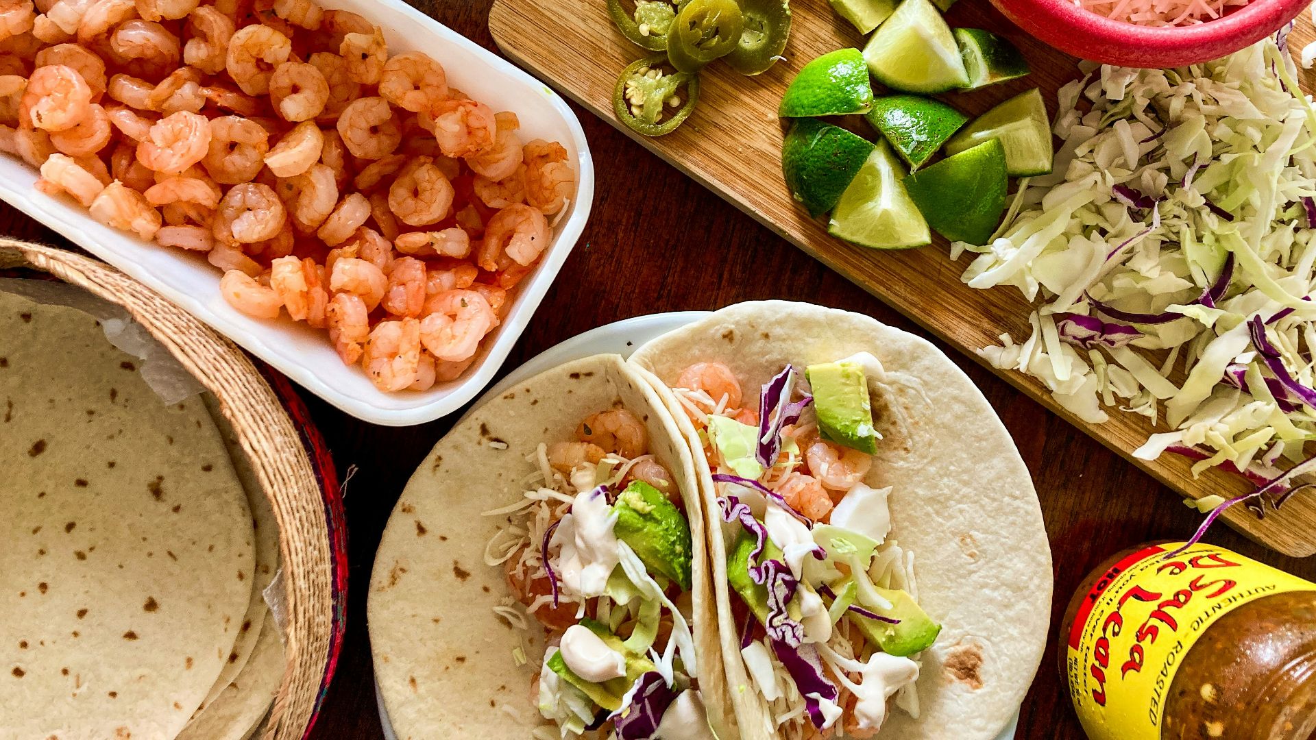 17. Tacos aux crevettes