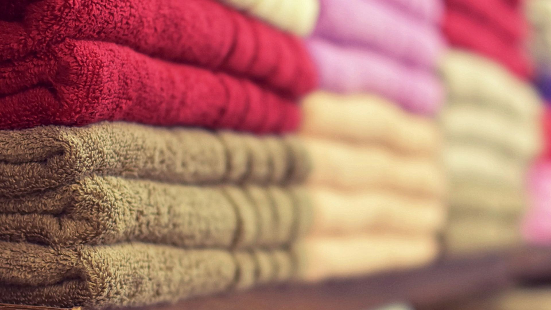1. Serviettes de bain assorties