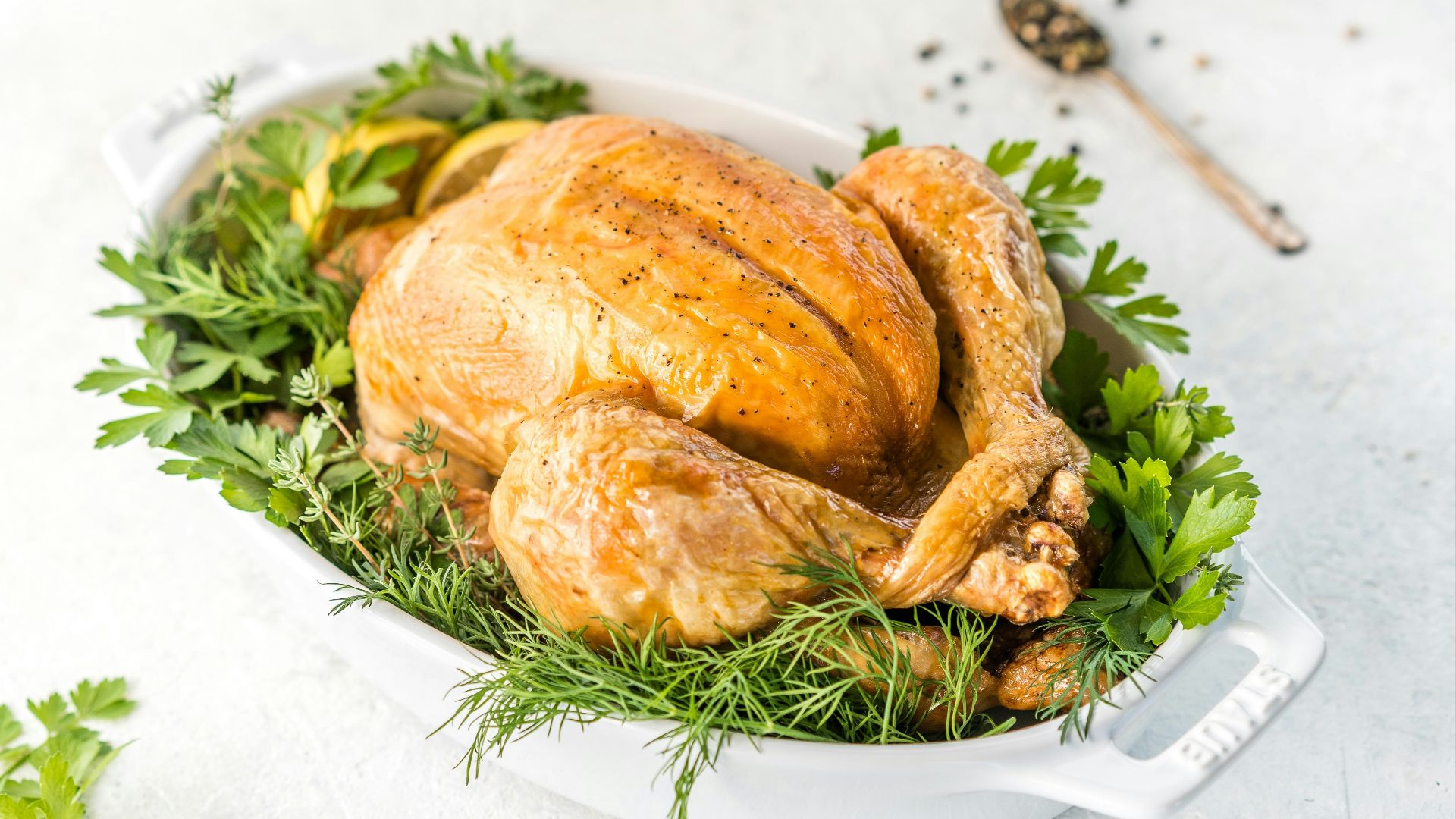 1. Poulet rôti aux herbes et au citron