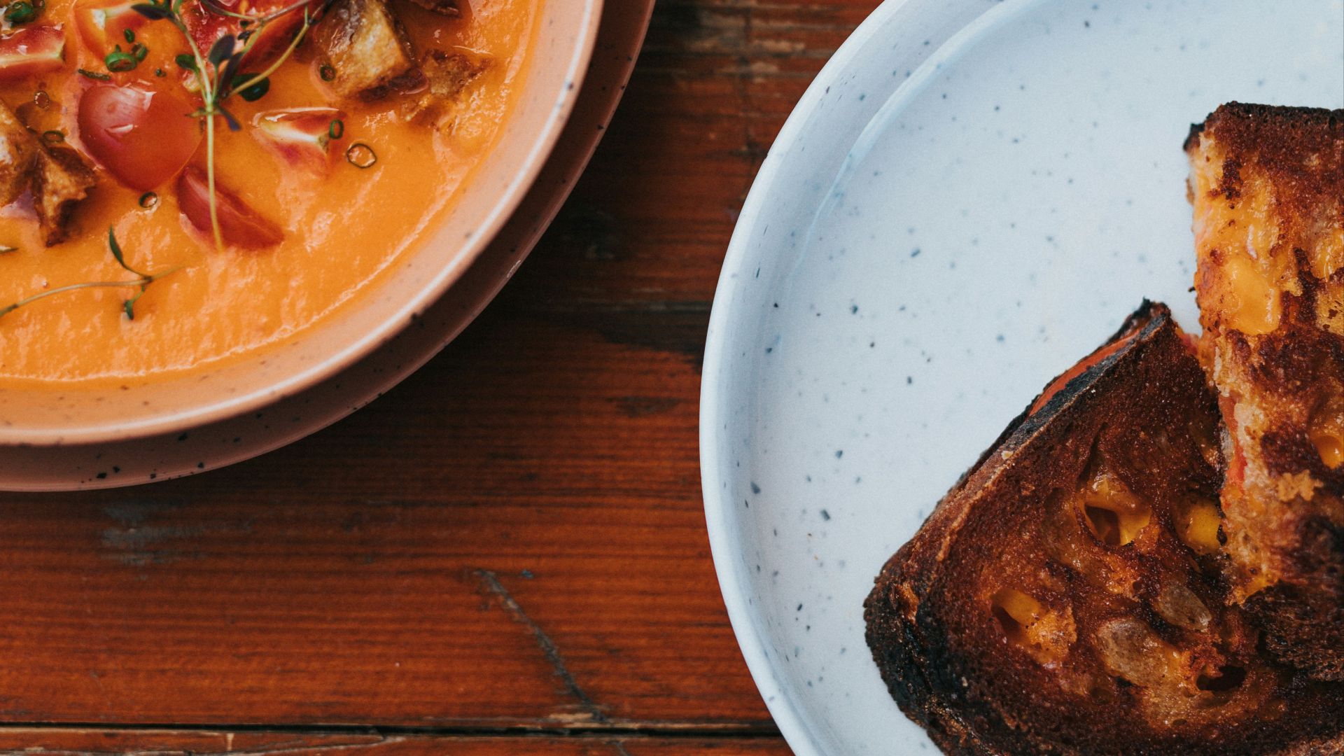 11. Croque-monsieur et soupe à la tomate