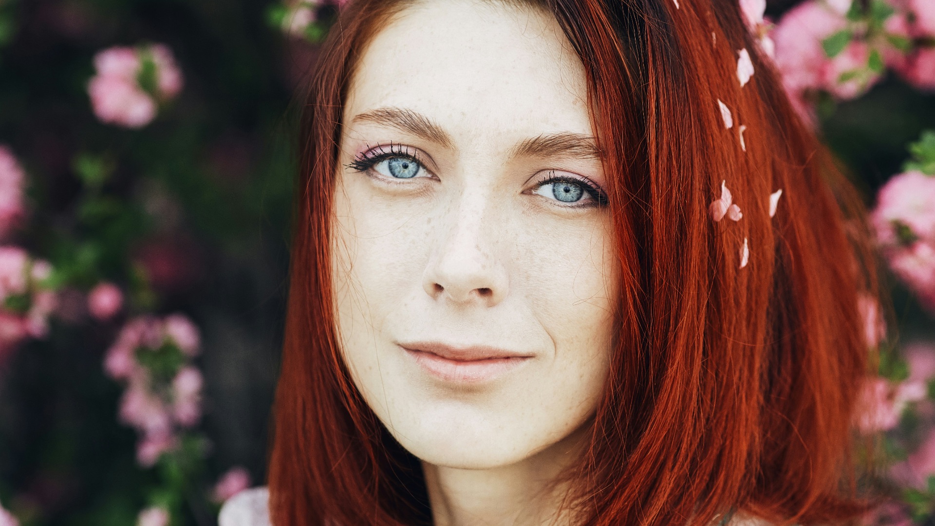 1. Cheveux roux + yeux bleus