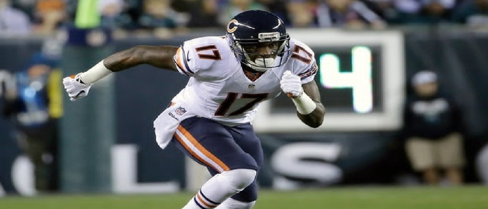 A former Bears receiver faces up to five years in prison