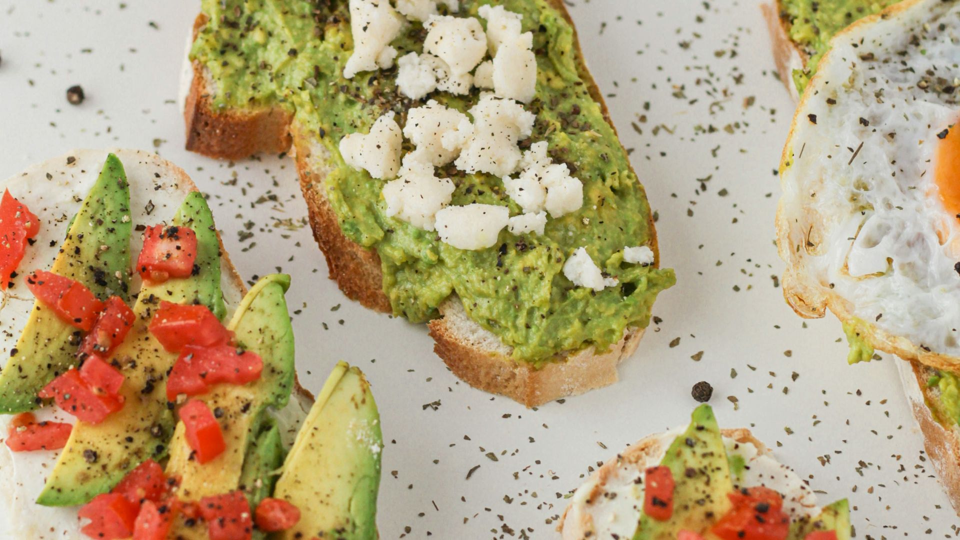 5. Variantes de tartines à l'avocat