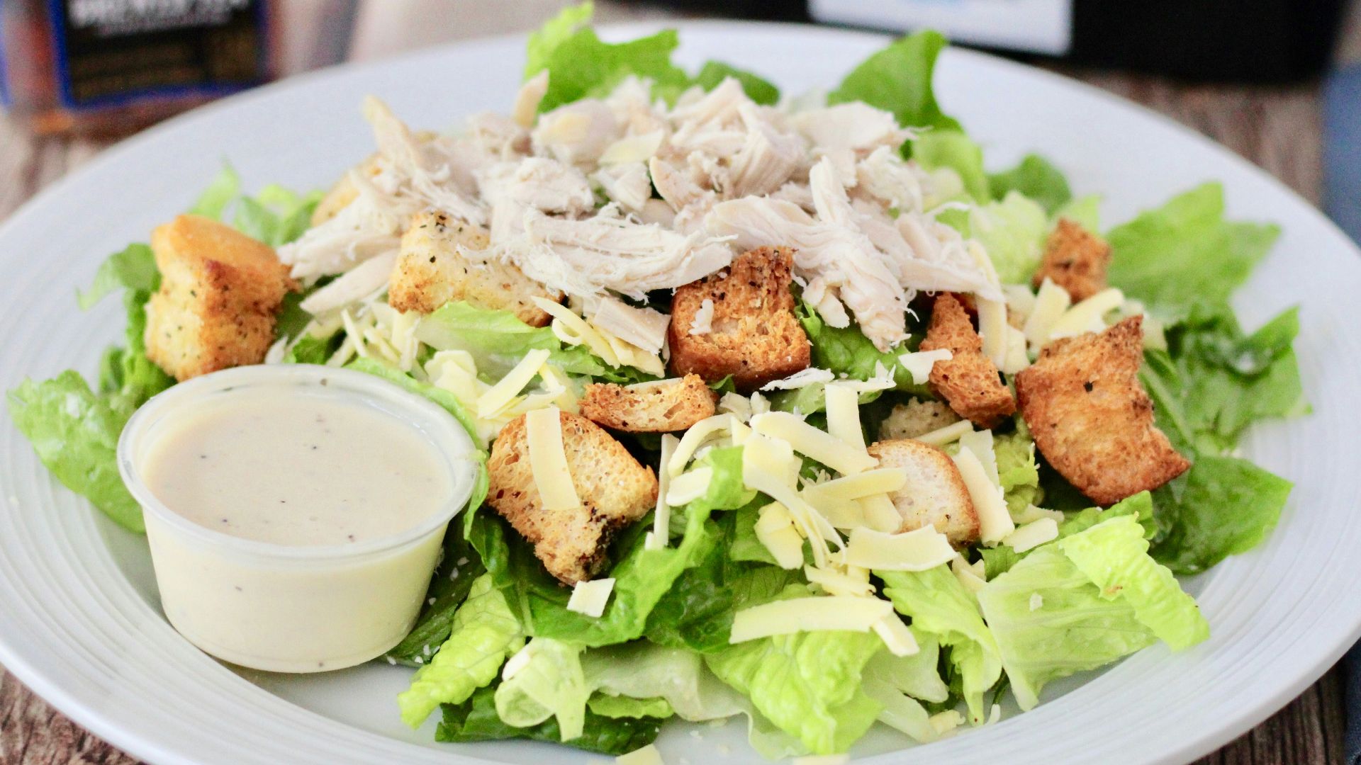 7. Assiette de collation à la salade de poulet