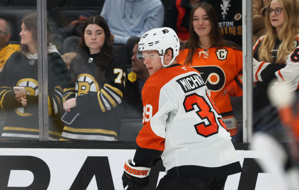 Matvei Michkov refused to take part in the warm-up last night