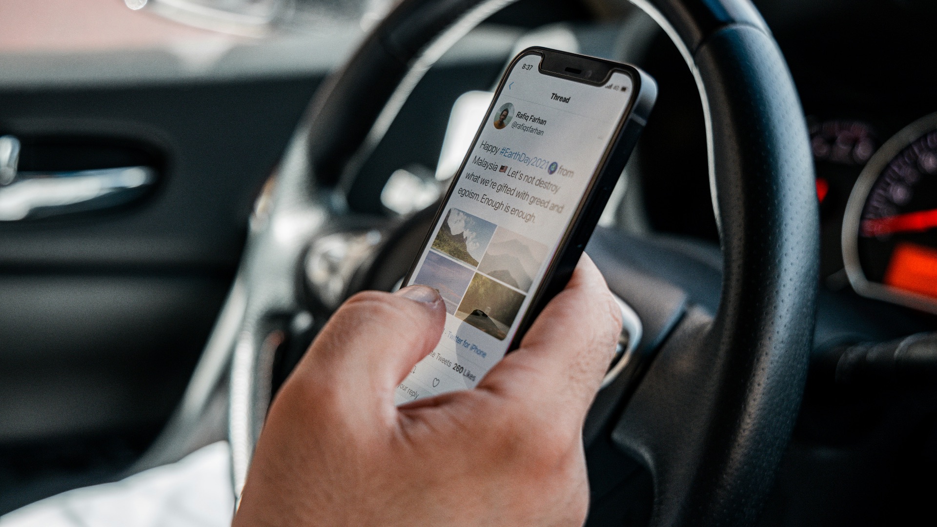 7. La distraction au volant