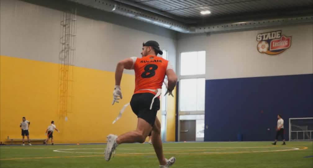 Antony Auclair is over the moon about flag football