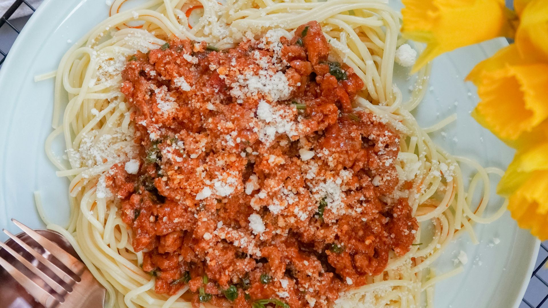 8. Pâtes à la sauce