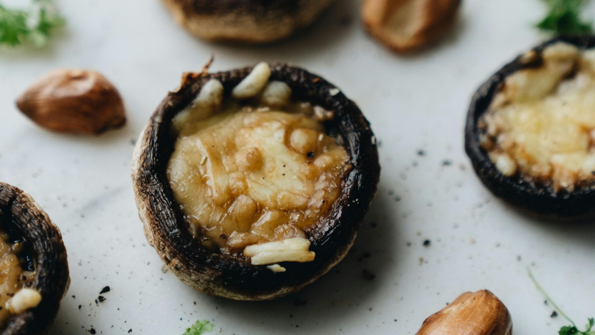 11. Champignons farcis au quinoa