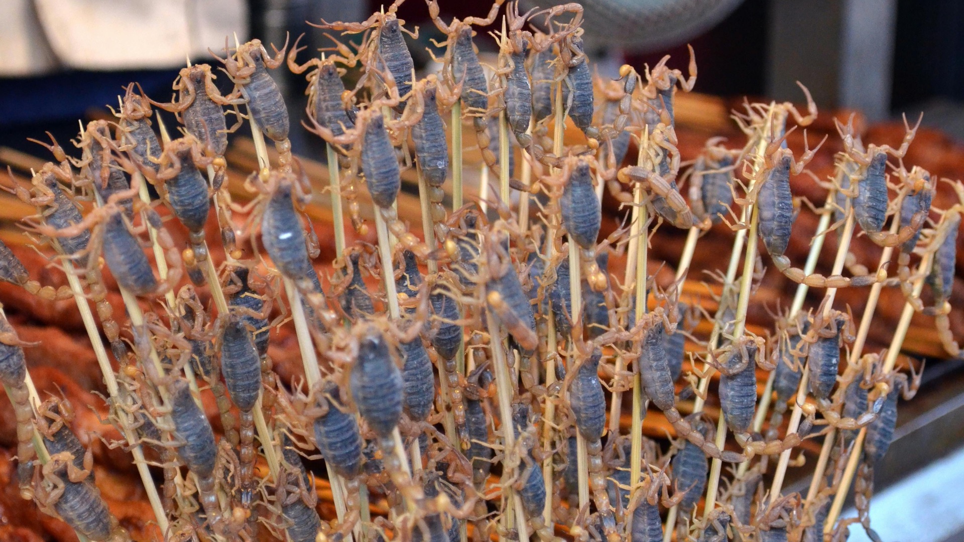 10. Des scorpions en brochette (Chine)