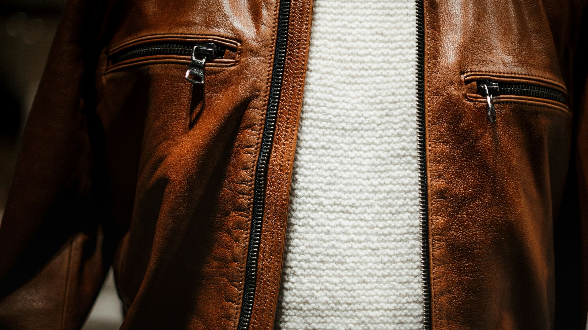 1. Vestes en cuir pleine fleur