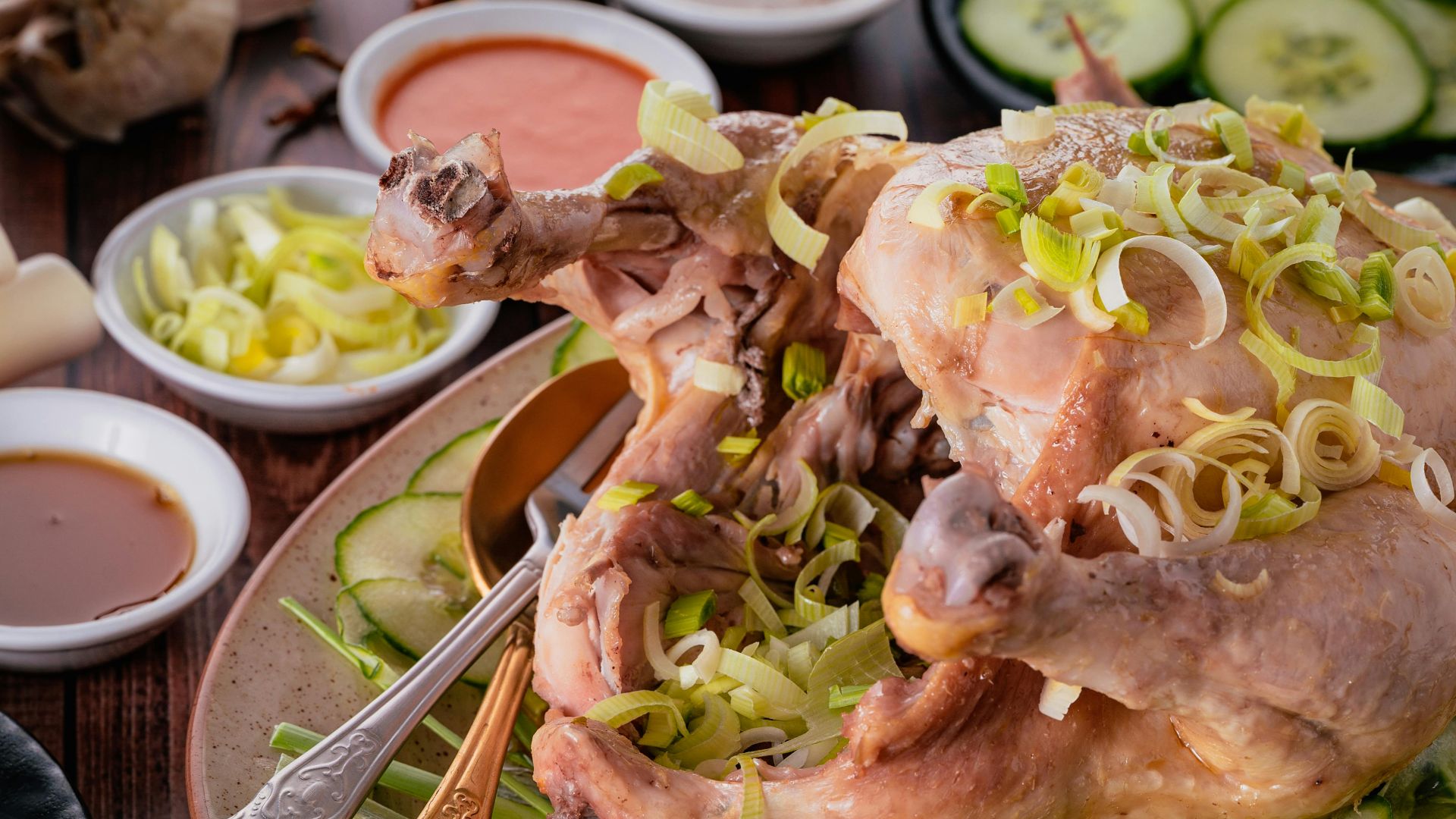 1. Coupelles de laitue au poulet épicé au gingembre