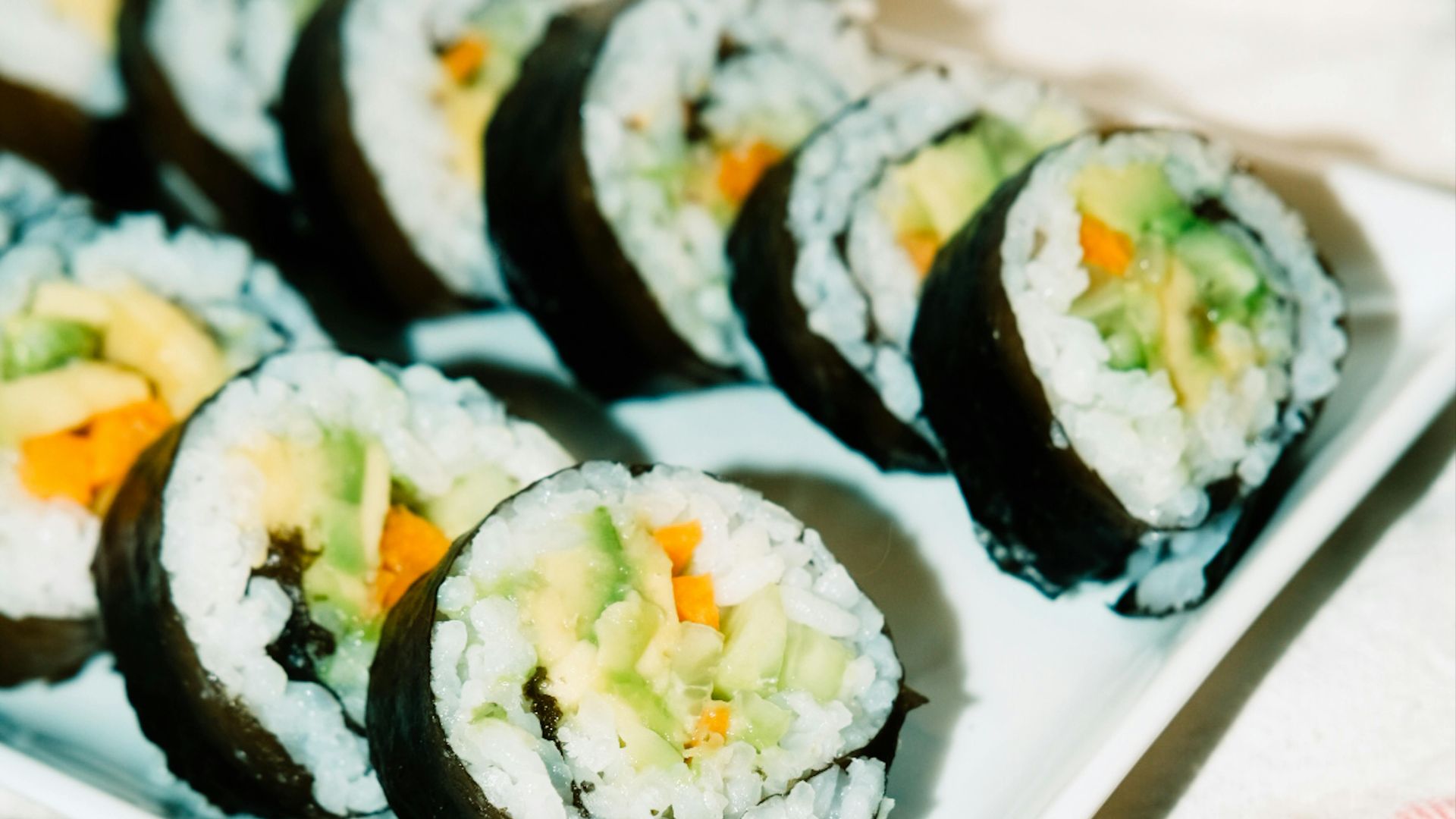 19. Rouleaux de sushi aux légumes (Japon)