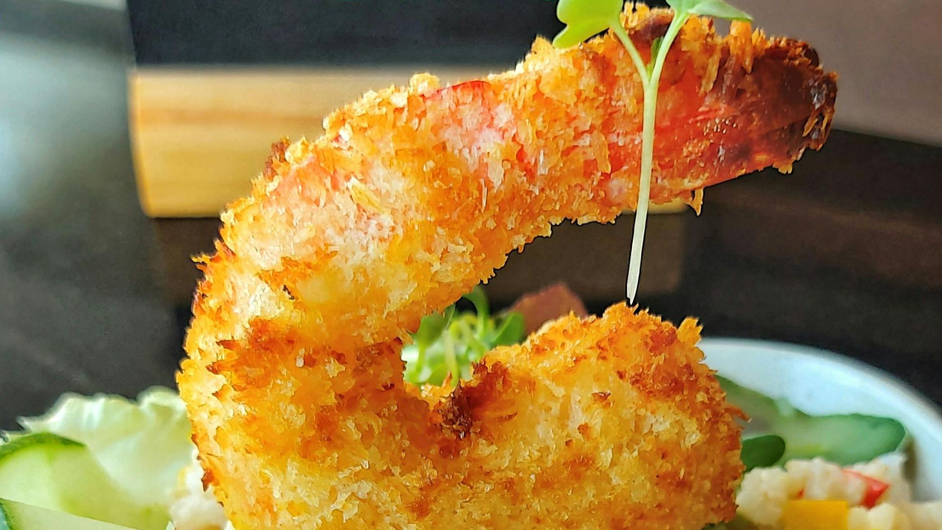 14. Crevettes à la noix de coco