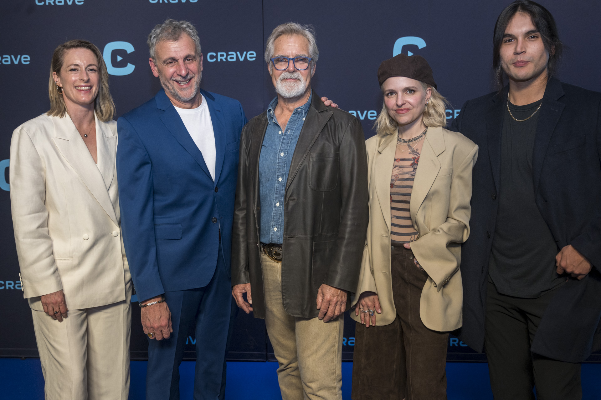 The stars shine on the stunning blue carpet at Bon Cop, Bad Cop