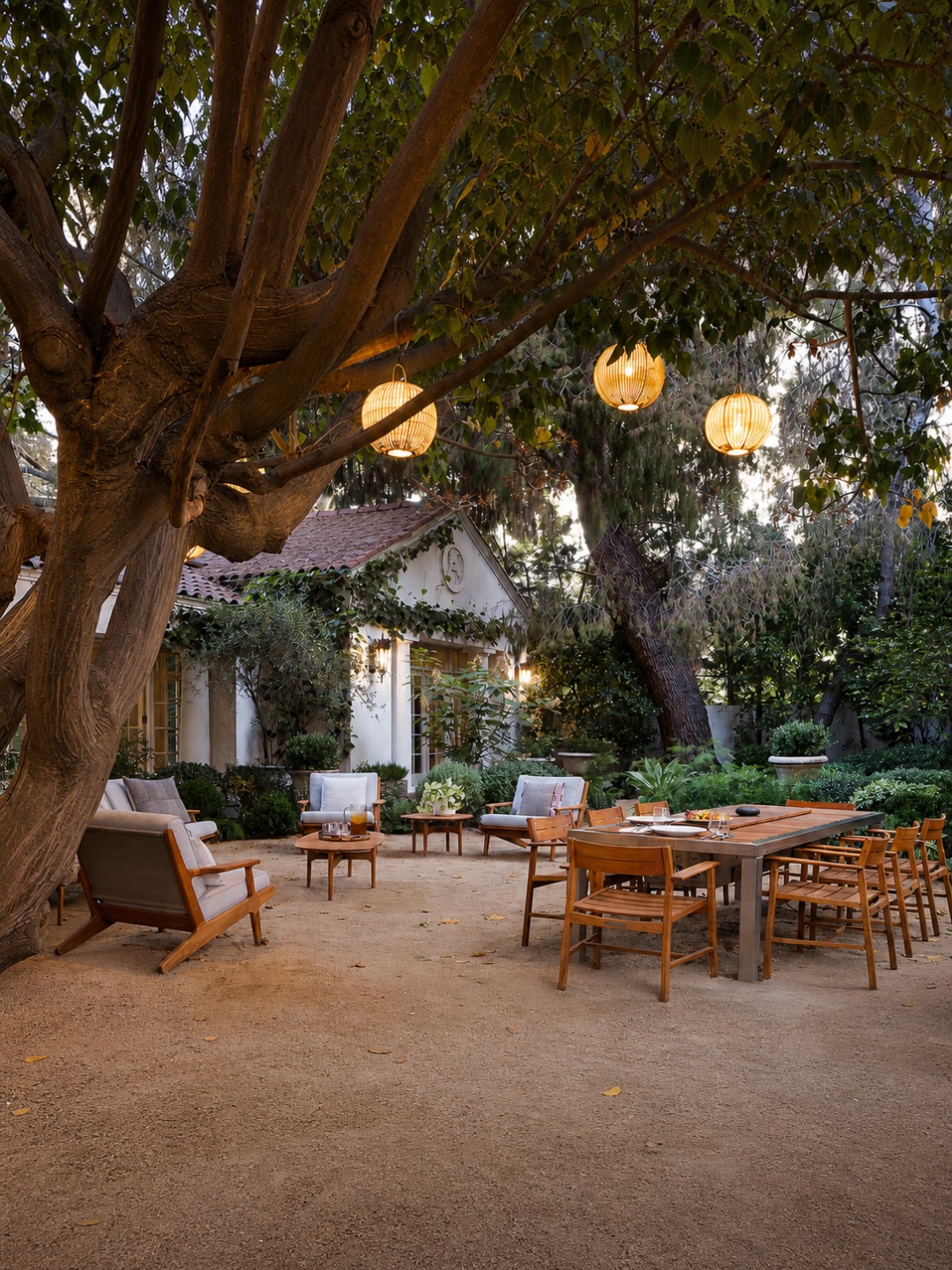 Outdoor dining area
