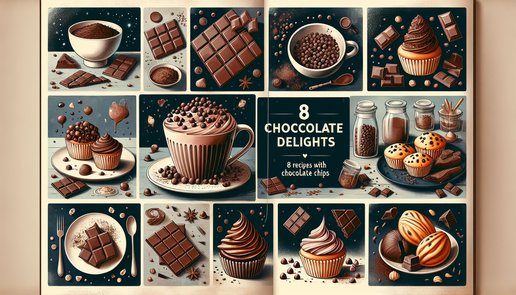 Délices Chocolat: 8 Recettes avec des Pépites de Chocolat