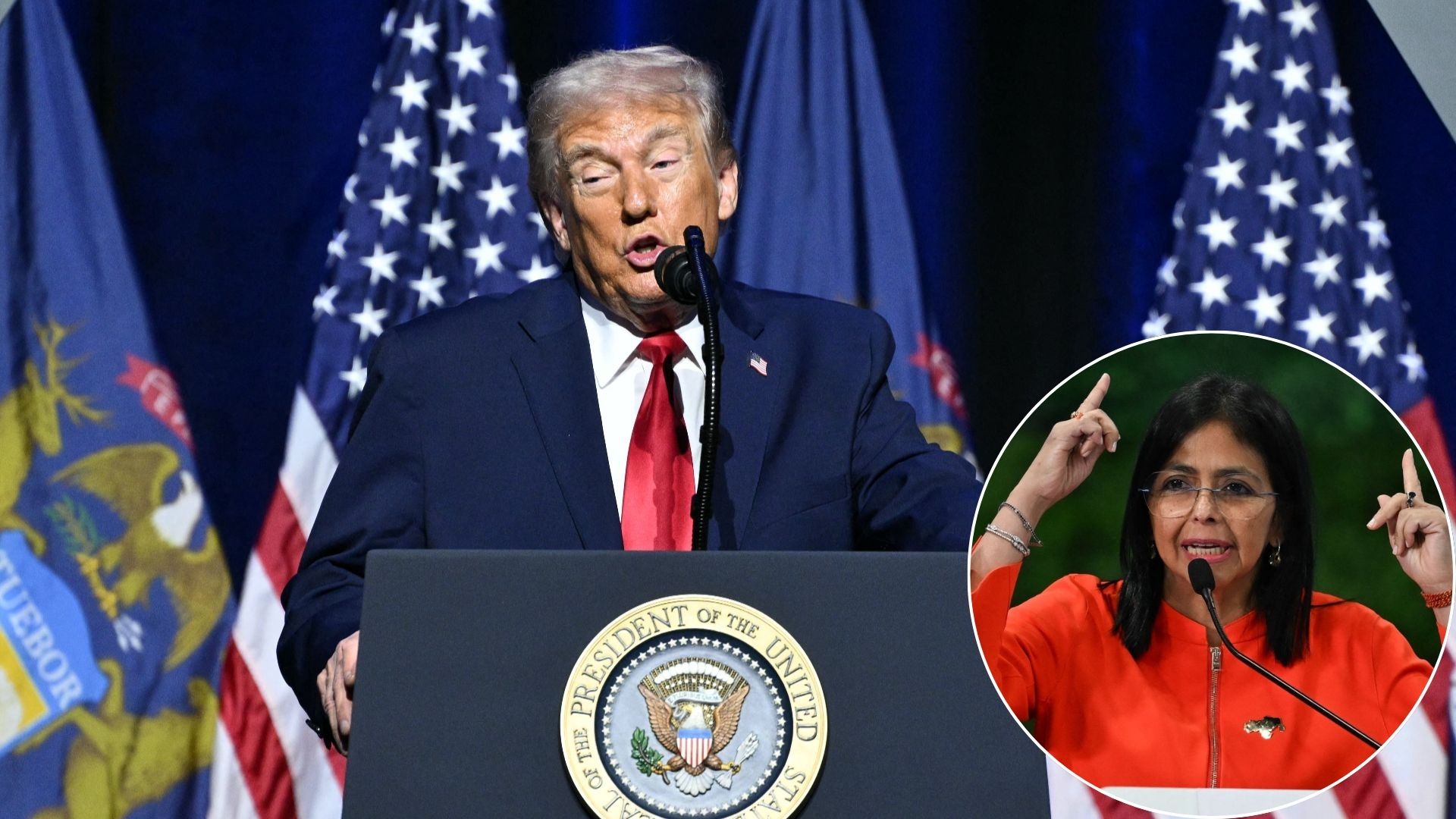 Trump “Seriously Considering” Making Venezuela the 51st State, Delcy Rodríguez Fires Back