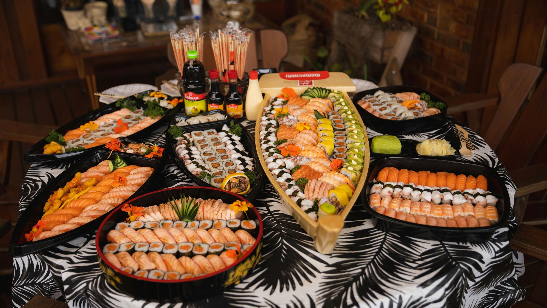 5. Présentoir à sushis sur mesure