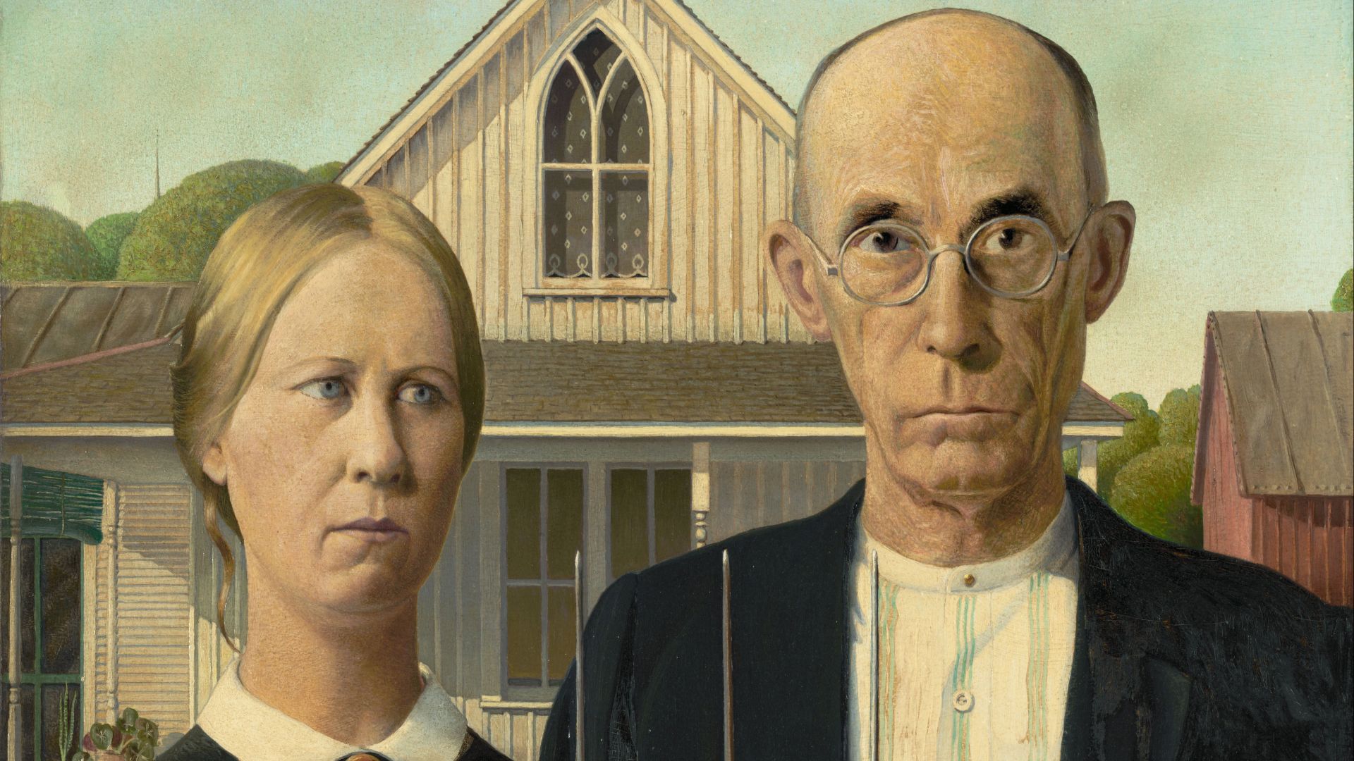 19. « American Gothic » de Grant Wood