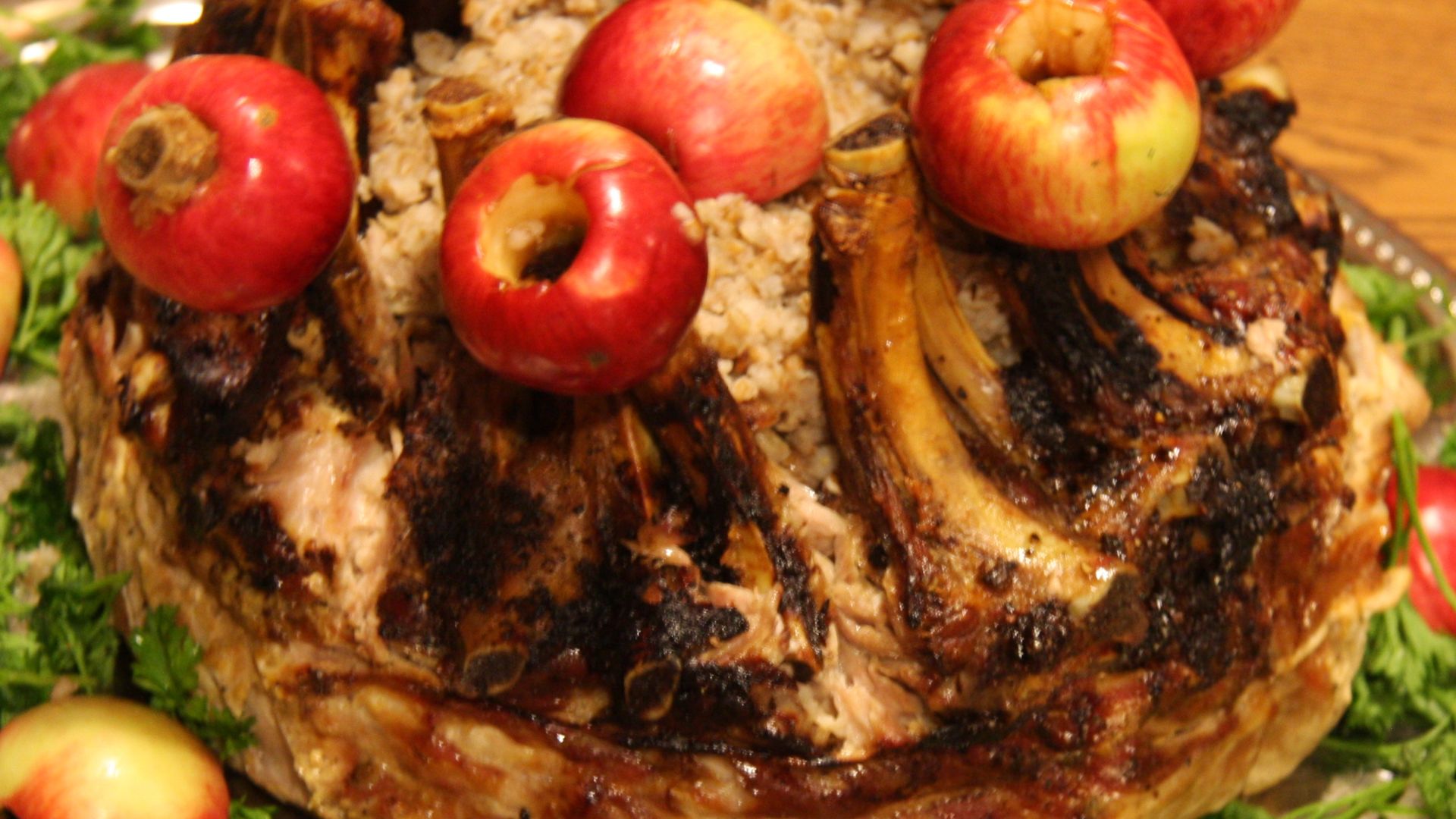 6. Rôti de porc en couronne
