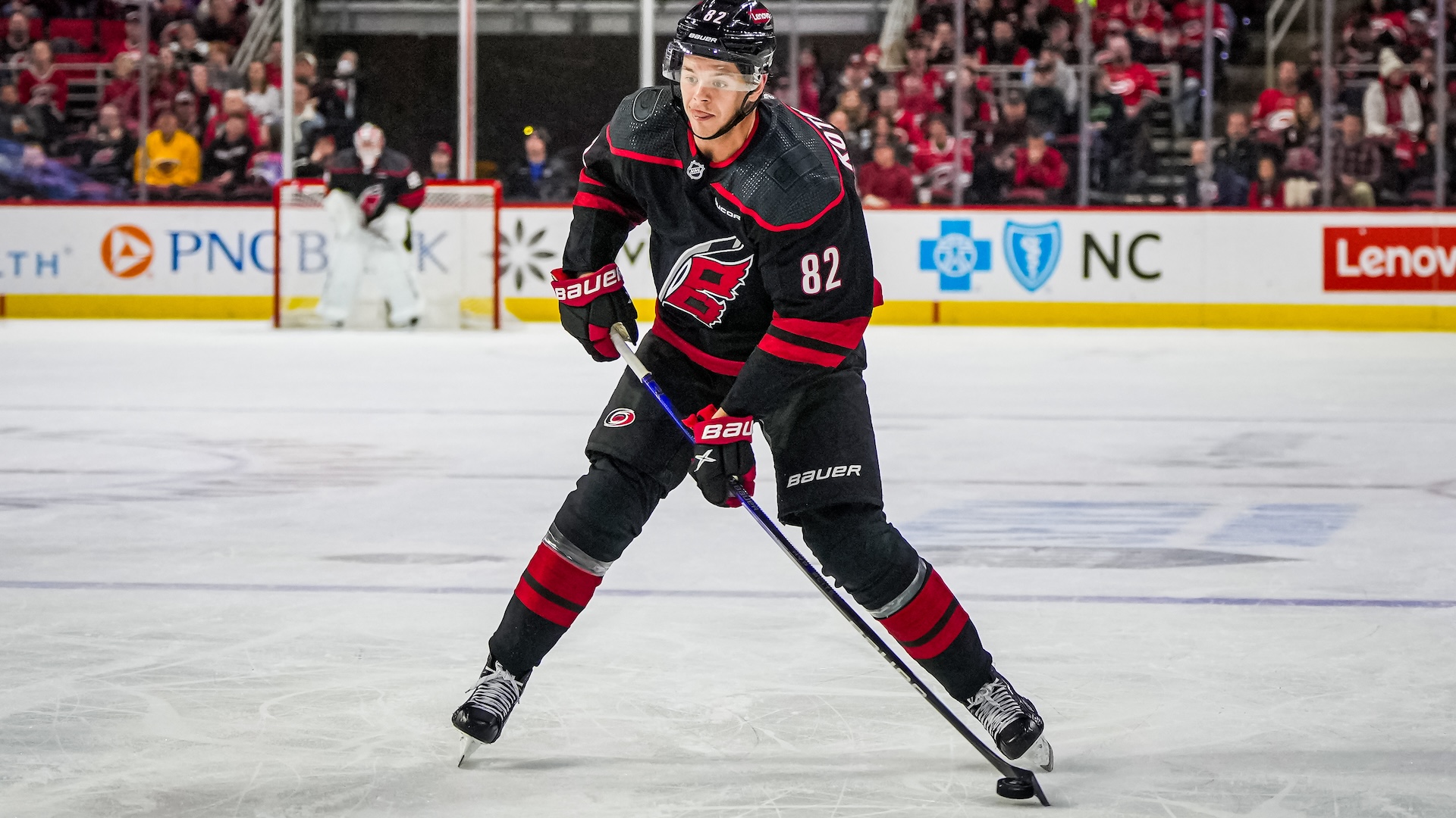Jesperi Kotkaniemi was the… 8th defenseman for the Hurricanes at practice today