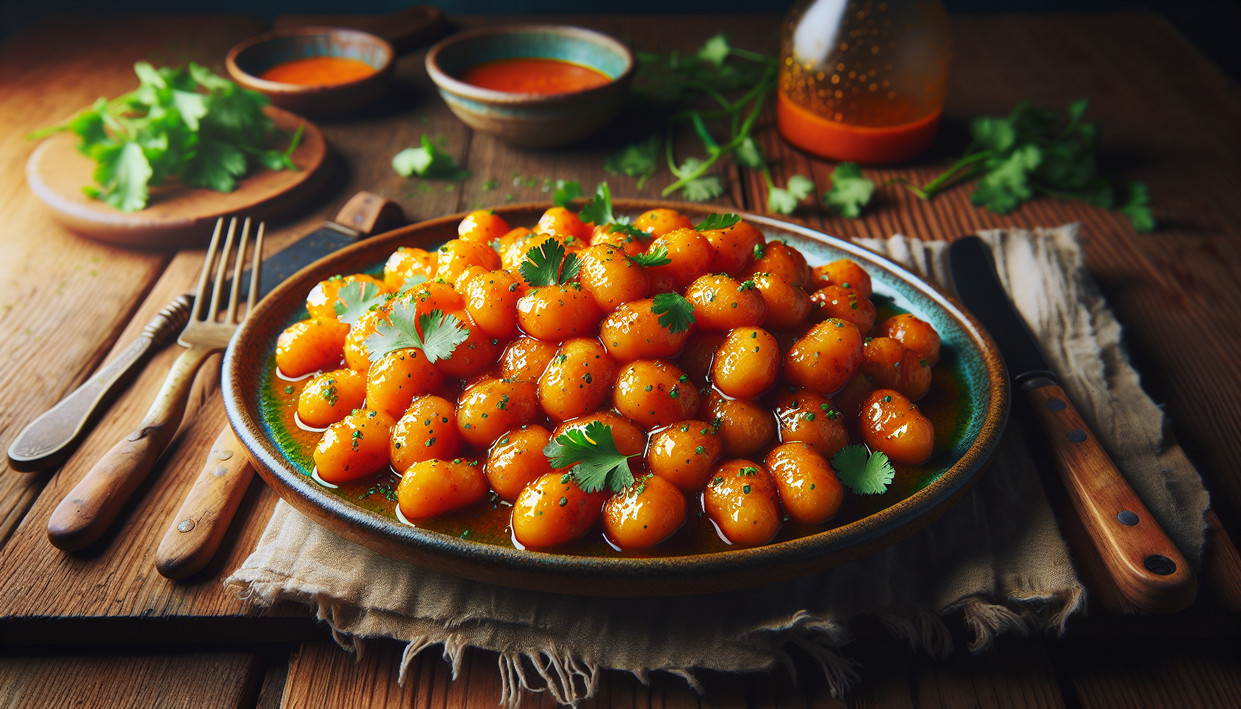 Gnocchis à l’orange et à la coriandre