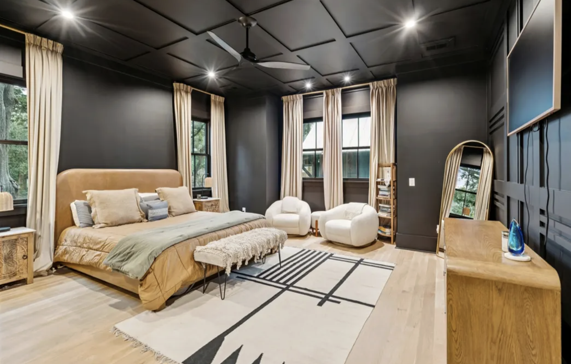 The master bedroom