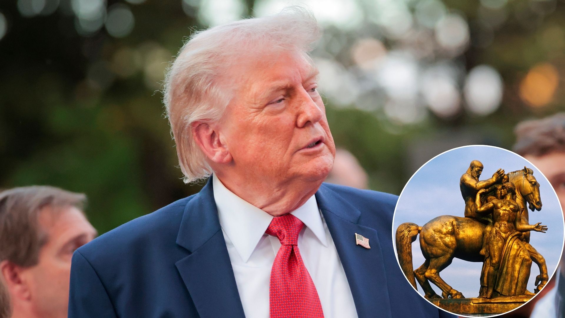 Four Washington Bronze Statues Set for $5 Million Gold Transformation Under Trump