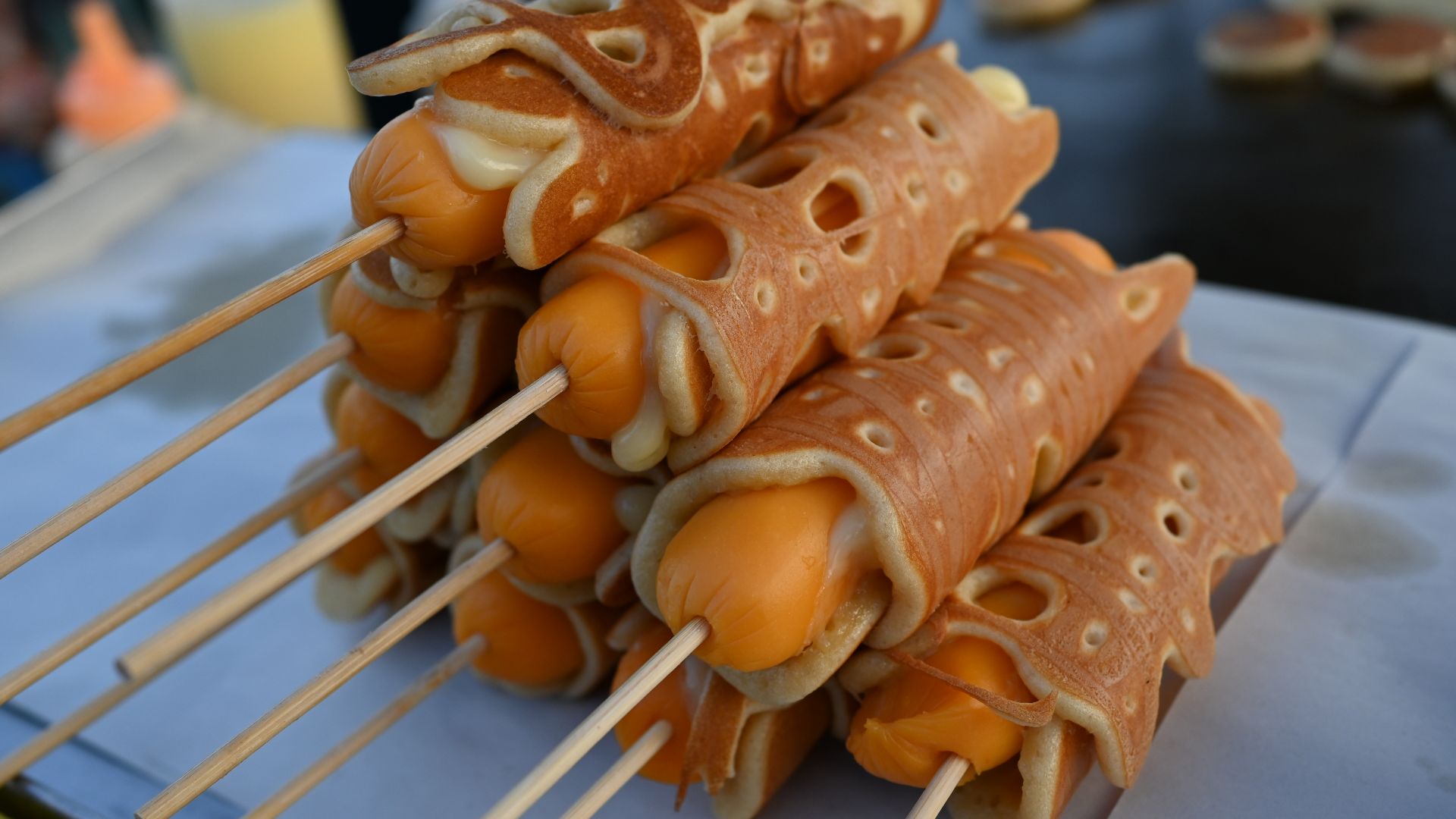 18. Rouleaux de crêpes à la saucisse