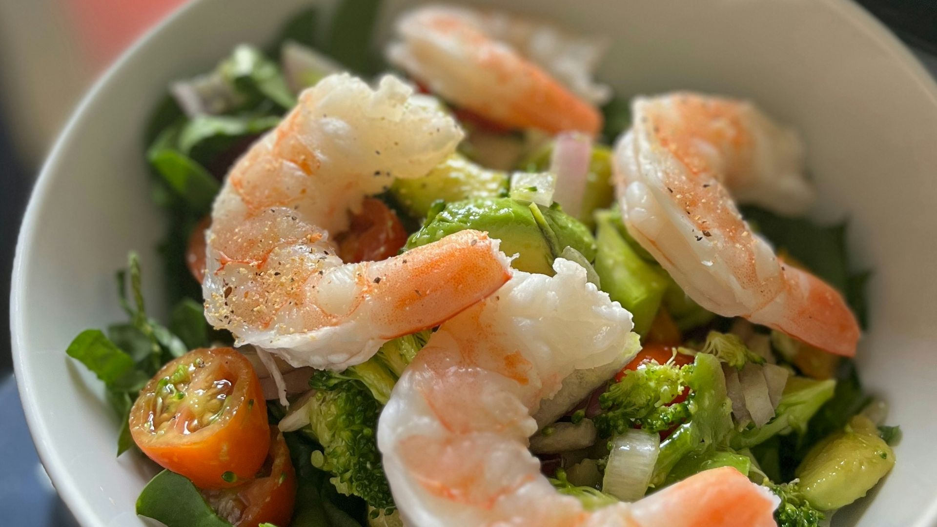 9. Salade de crevettes et d'avocat